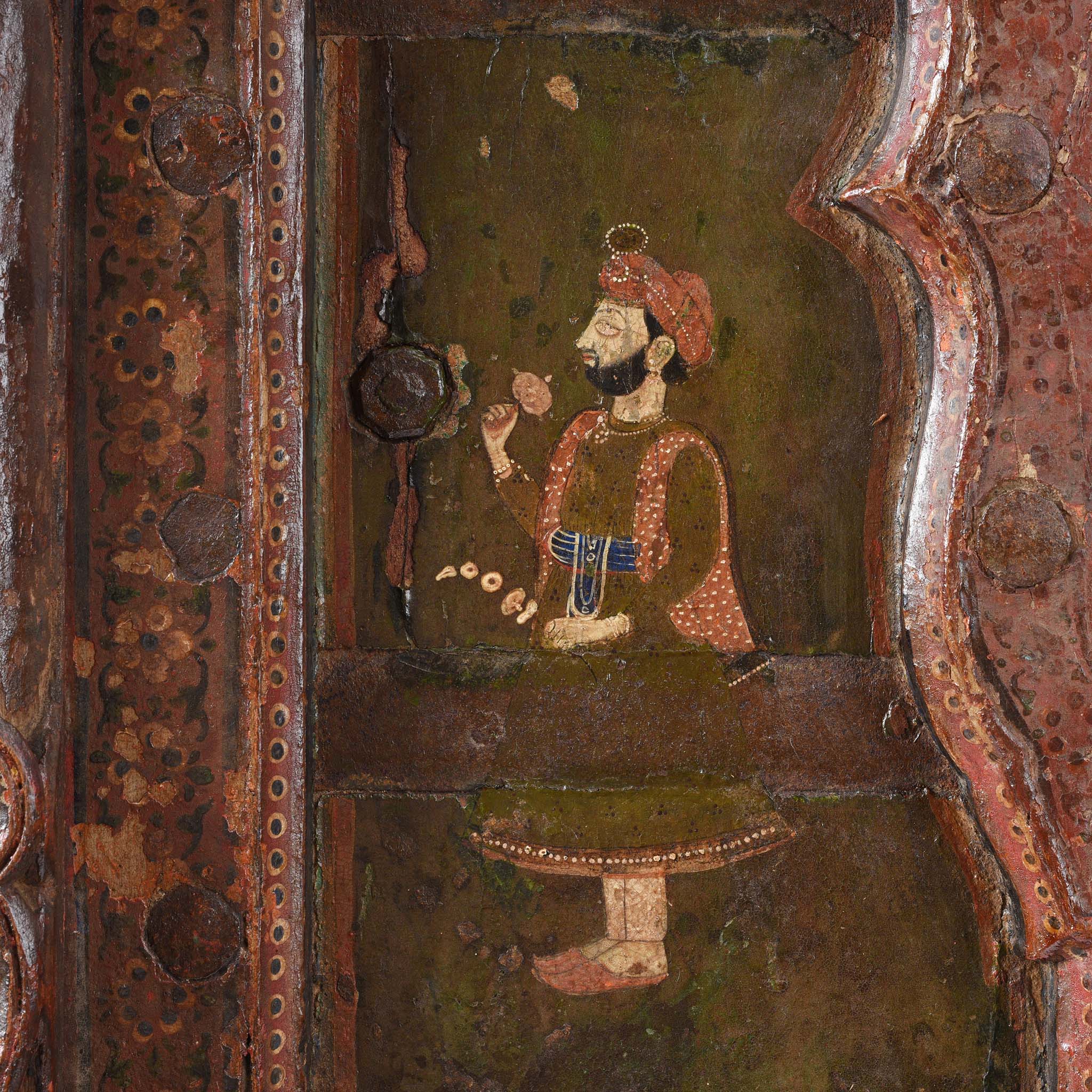 Painted Indian Windows From Bikaner - 19thC - Image 4