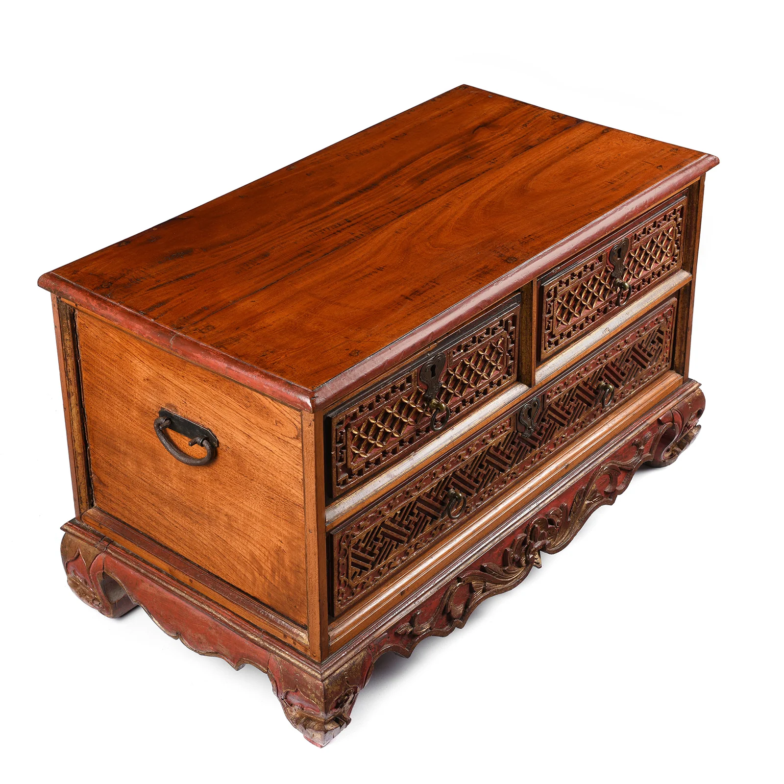 Painted Indonesian Madura Chest - 19th Century - Image 3