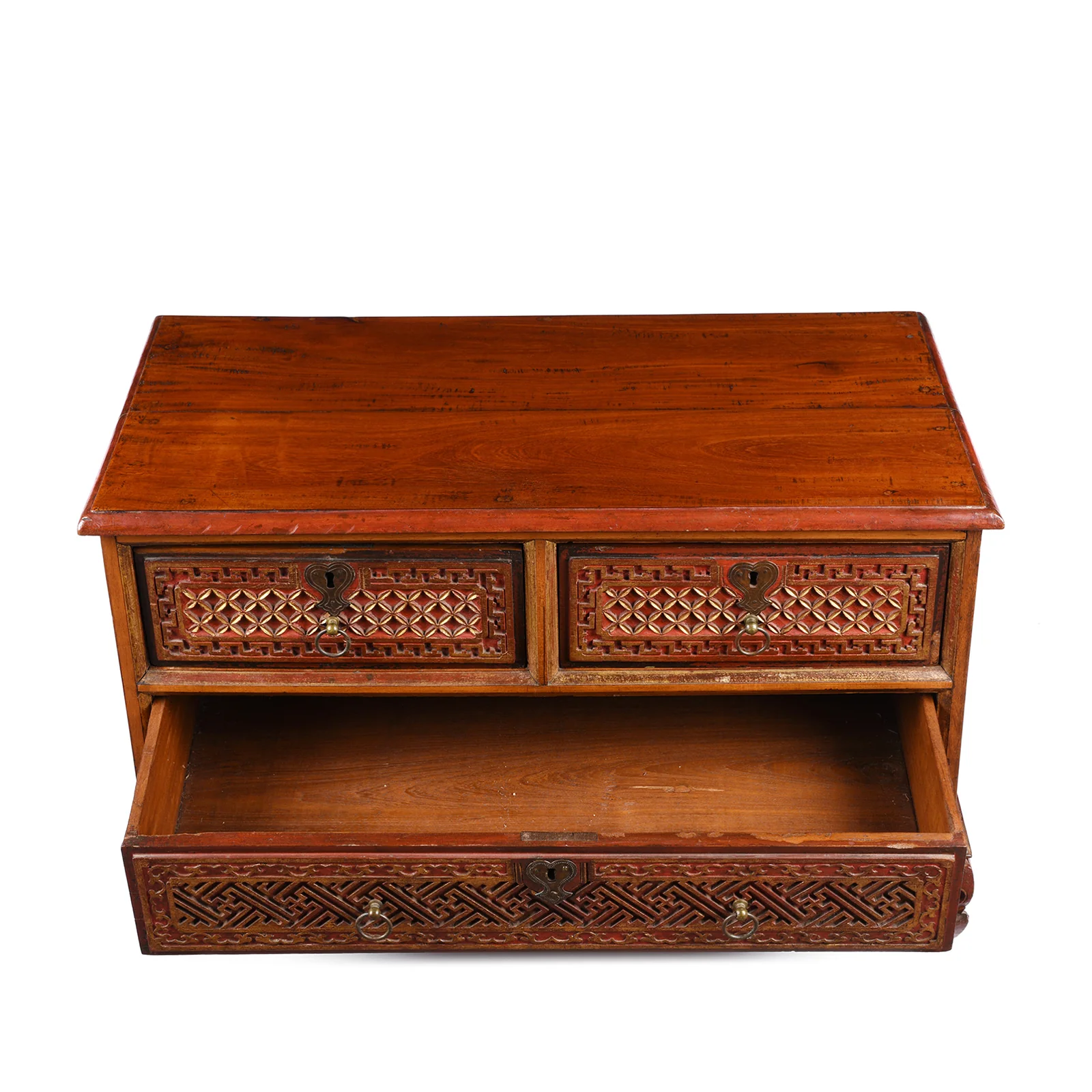 Painted Indonesian Madura Chest - 19th Century - Image 4