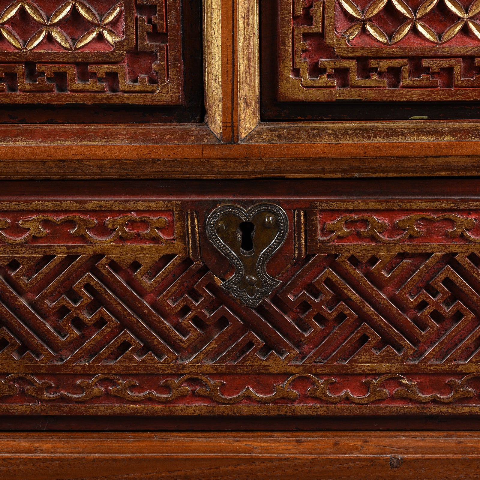 Painted Indonesian Madura Chest - 19th Century - Image 6