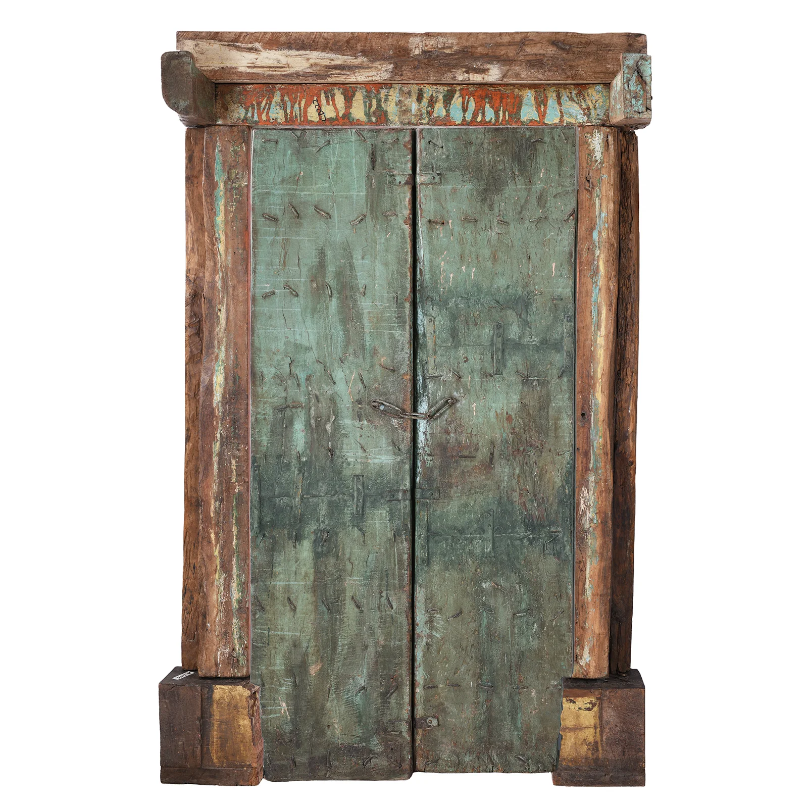 Painted Iron Bound Door From Gujarat - 18th Century - Image 7