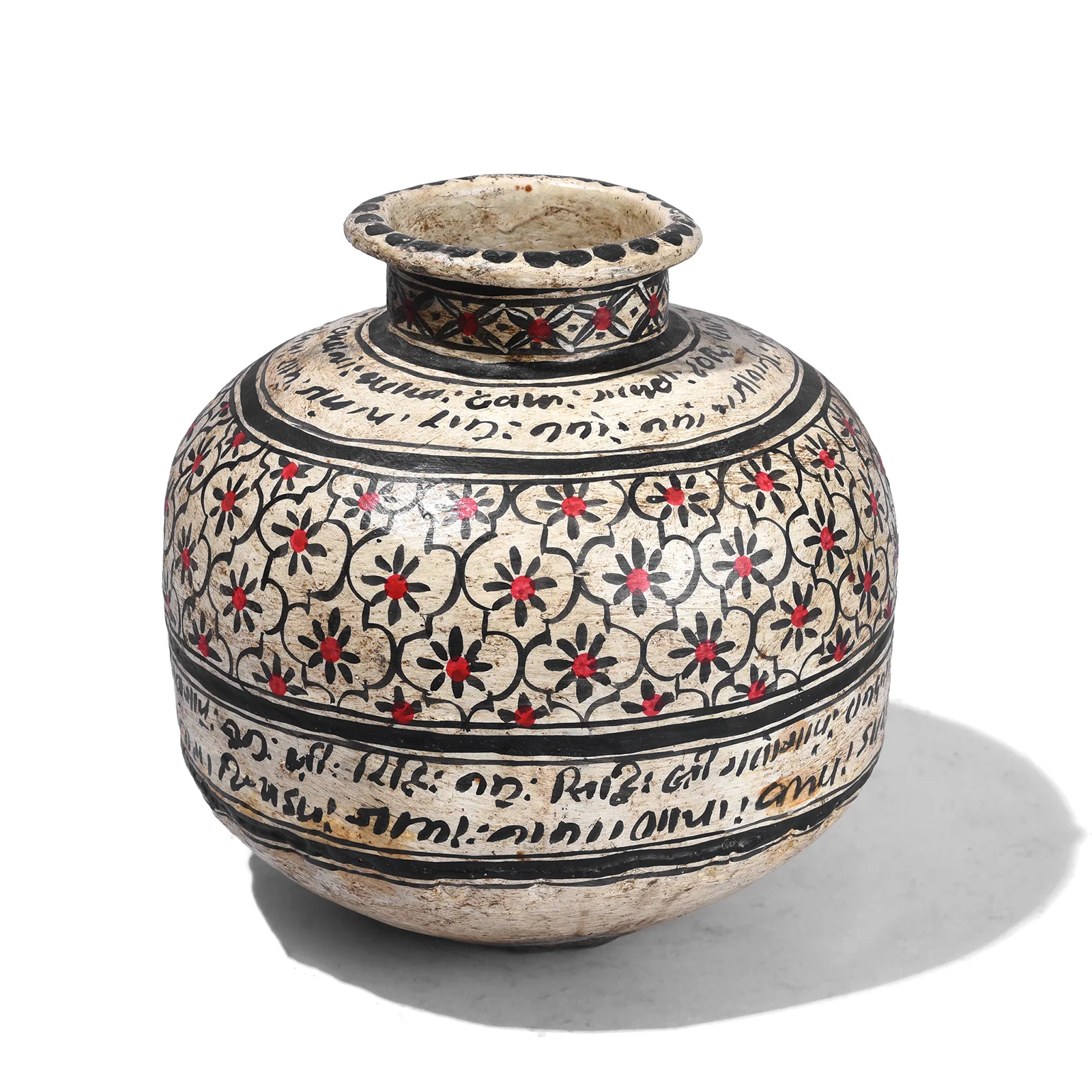 Painted Iron Matka (Indian Water Pot) - Image 5