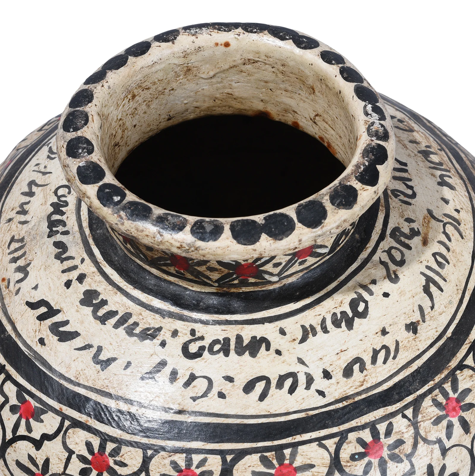 Painted Iron Matka (Indian Water Pot) - Image 7
