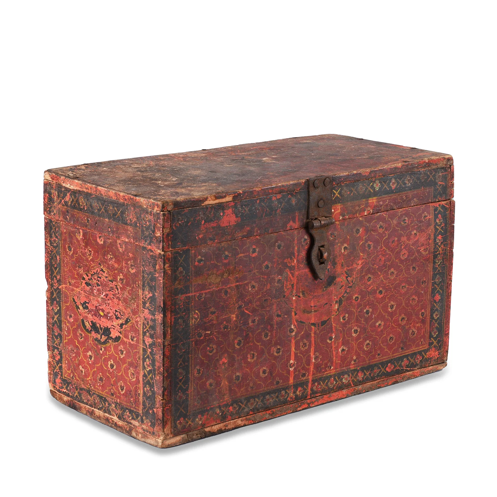 Painted Jain Book Box From Gujarat - 19th Century - Image 3