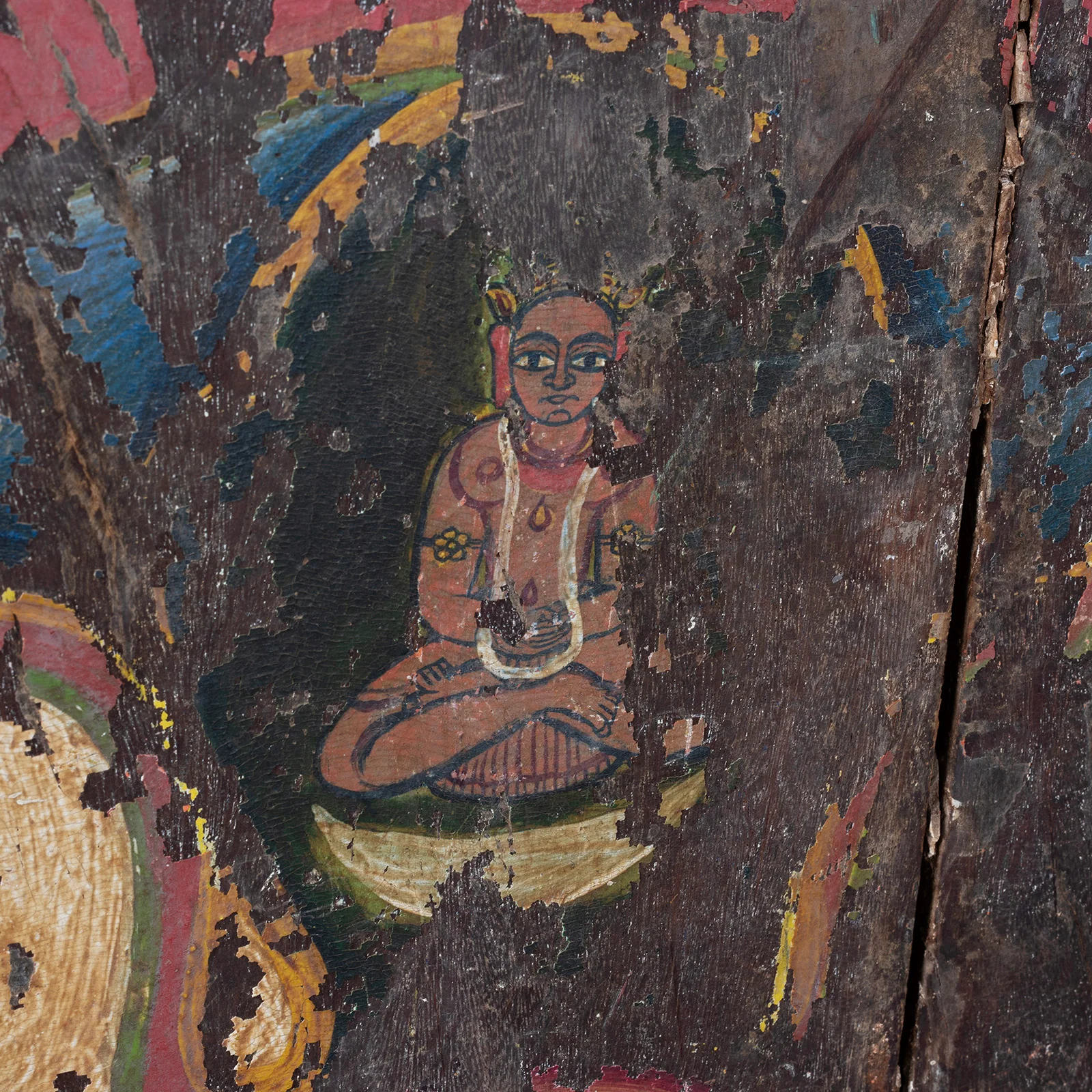 Painted Jain Cosmological Mandala Panel - Late 19th Century - Image 8