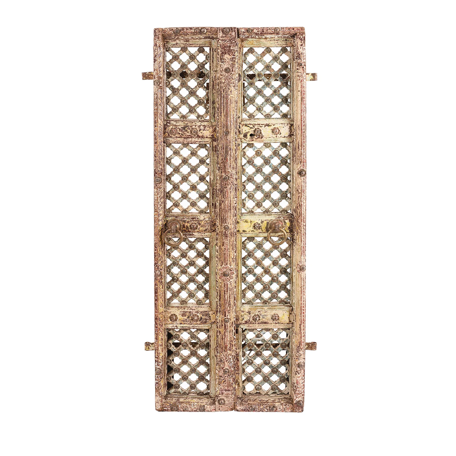Carved Teak Jali Shrine Doors From Gujarat - 18th Century - Image 2