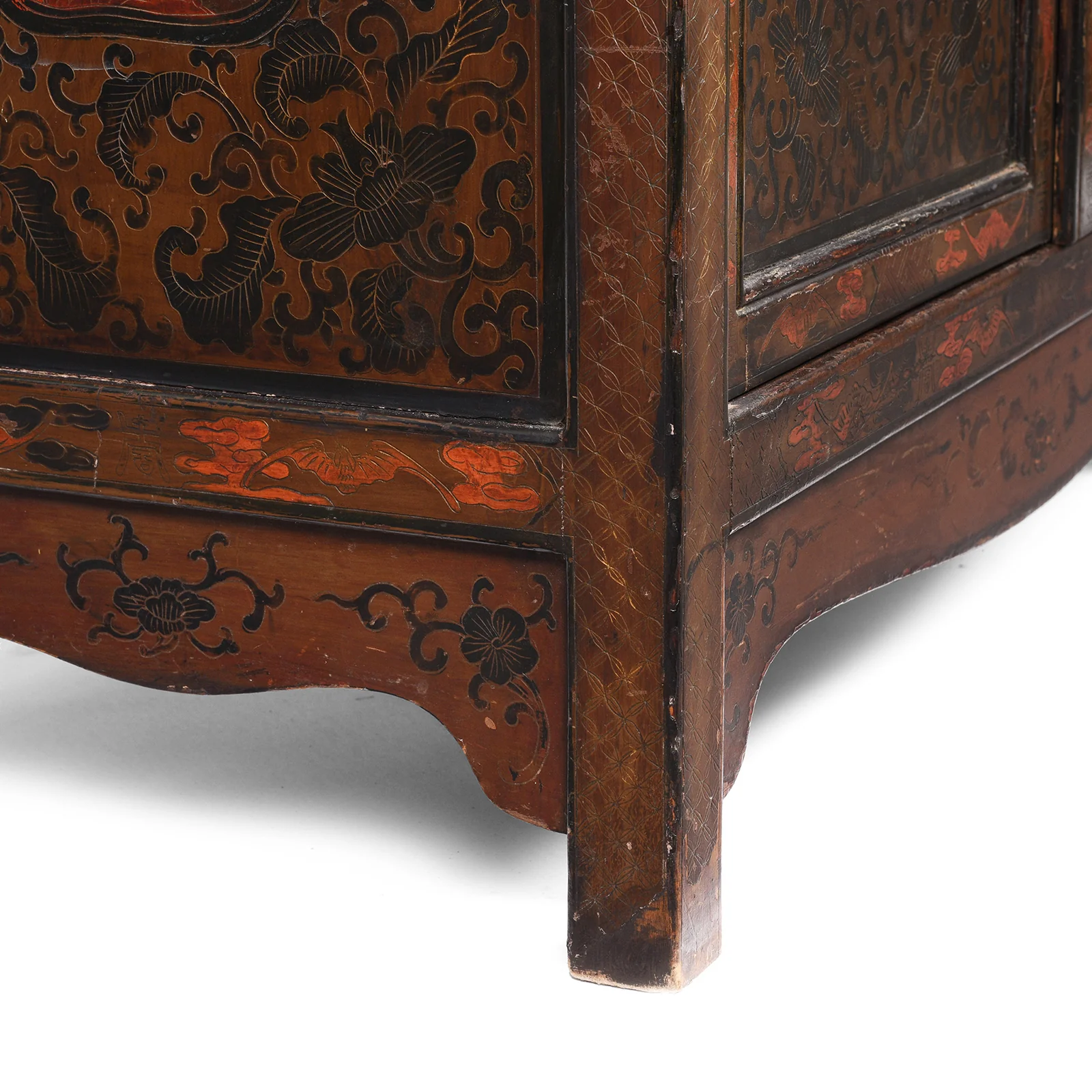 Painted Japanese Style Side Cabinet - Ca 1930 - Image 10