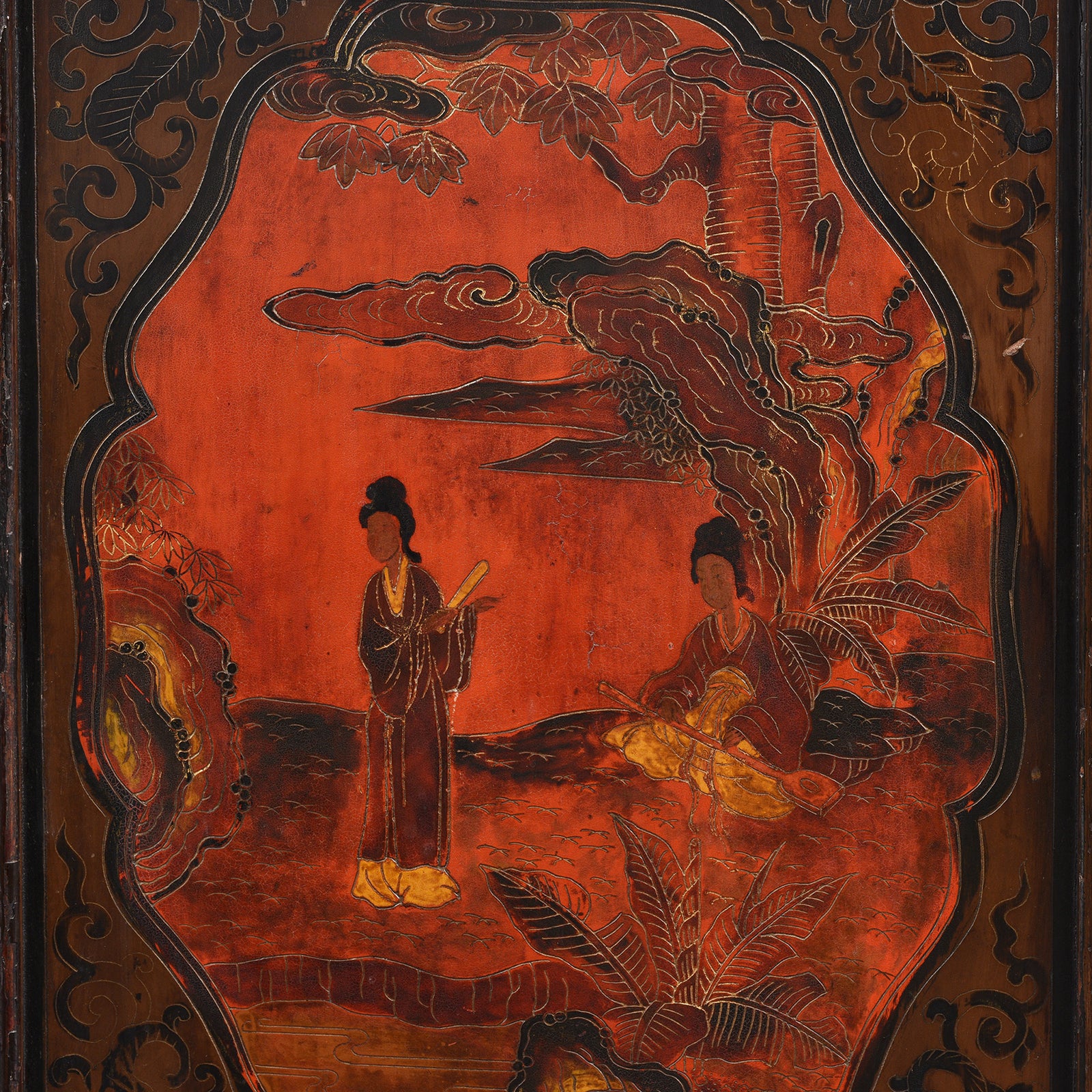 Painted Japanese Style Side Cabinet - Ca 1930 - Image 6