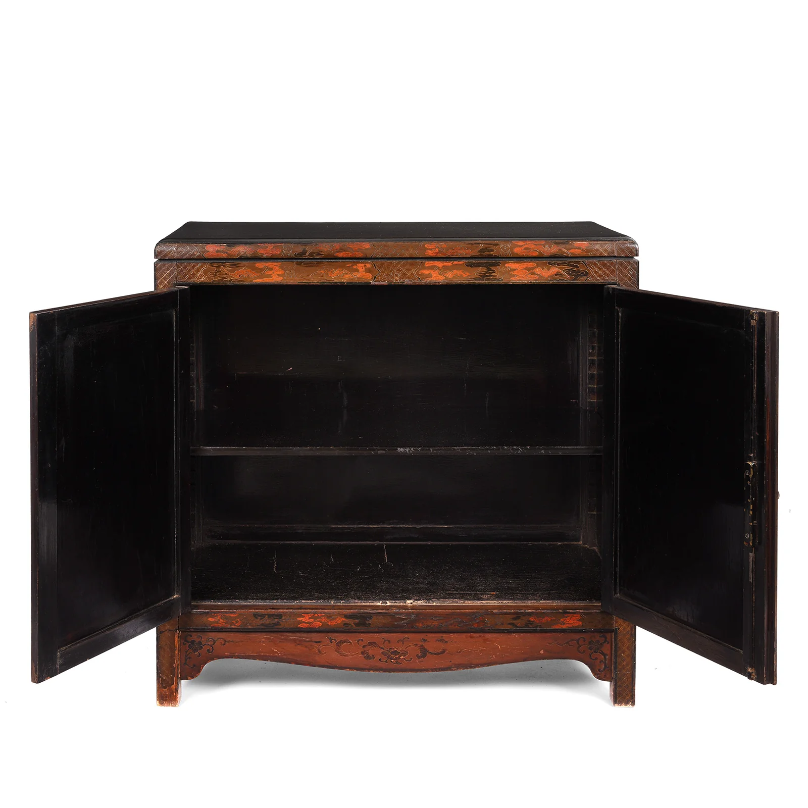 Painted Japanese Style Side Cabinet - Ca 1930 - Image 7