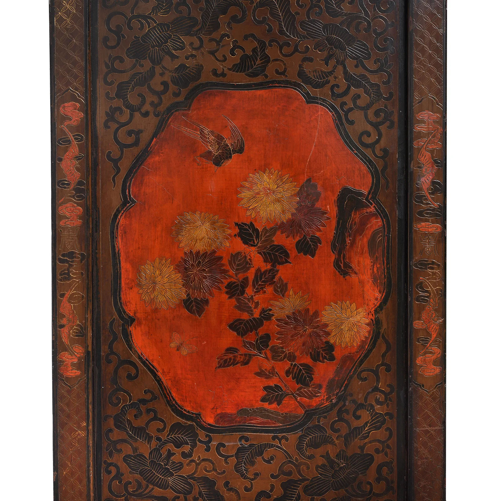 Painted Japanese Style Side Cabinet - Ca 1930 - Image 9