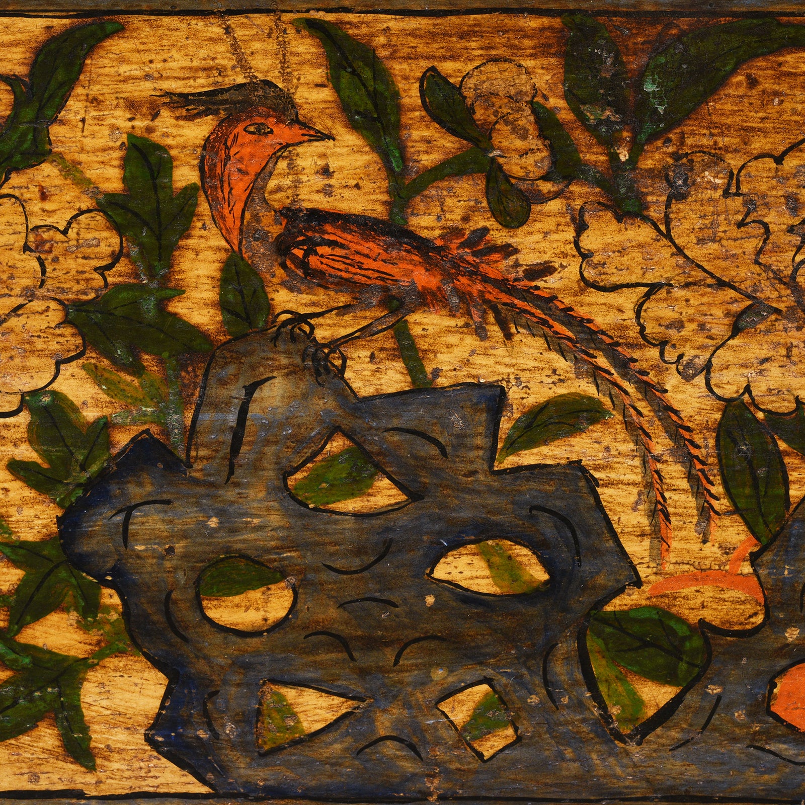 Painted Blanket Chest From Mongolia - 19thC - Image 6