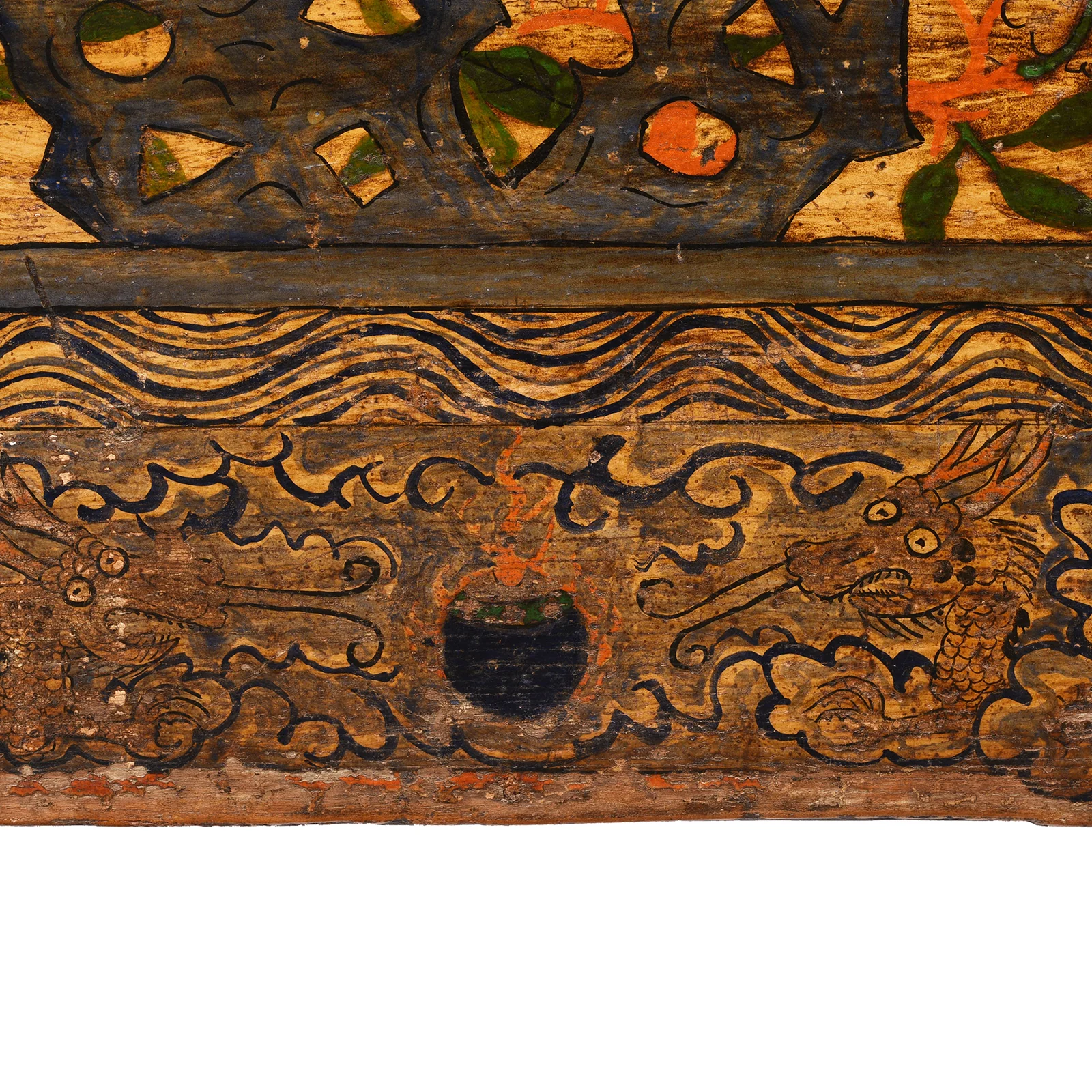Painted Blanket Chest From Mongolia - 19thC - Image 7