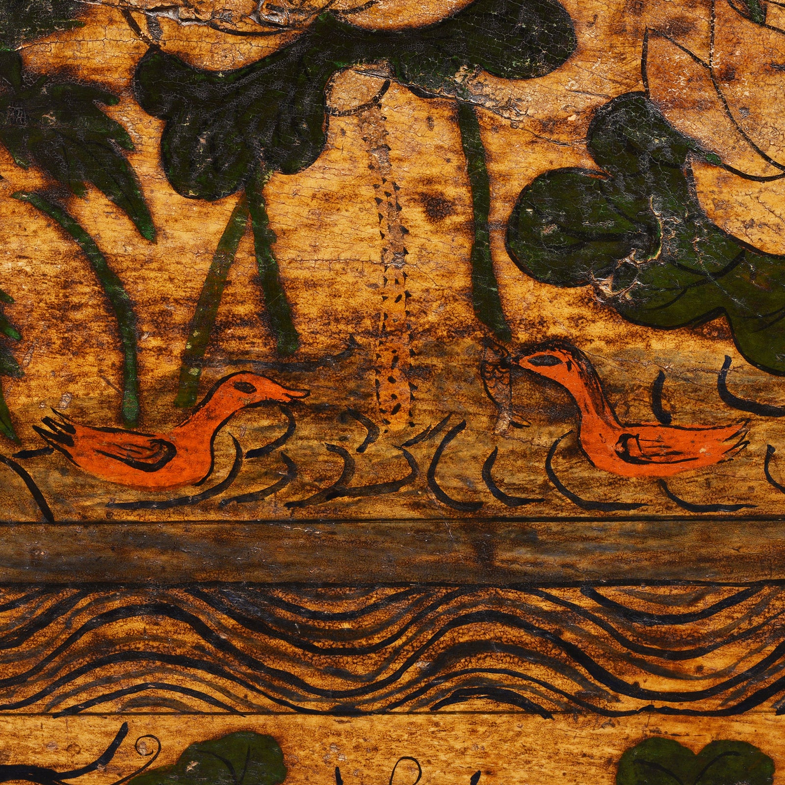 Painted Blanket Chest From Mongolia - 19thC - Image 8