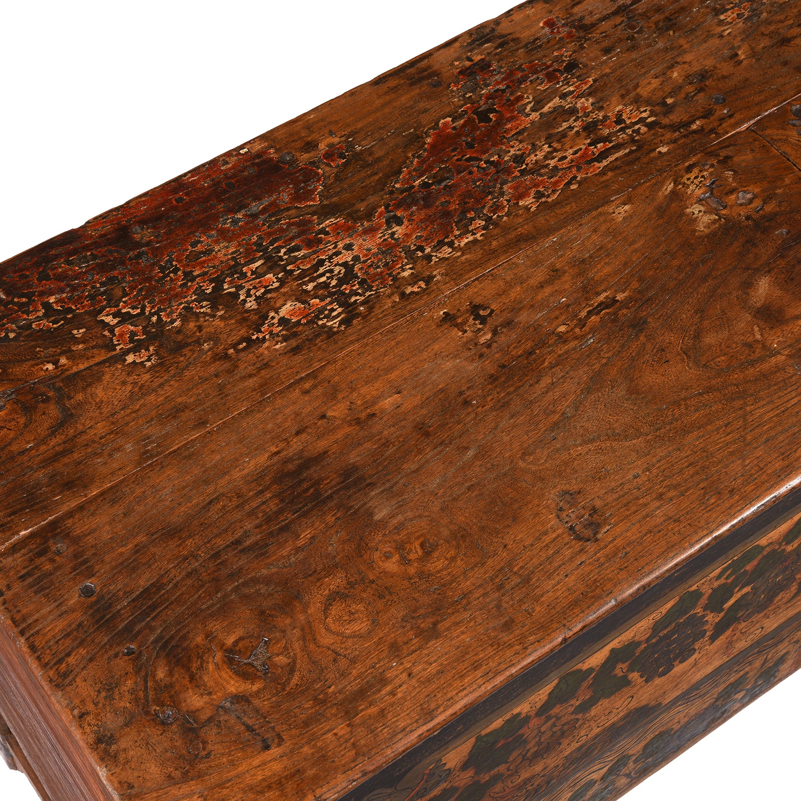 Painted Blanket Chest From Mongolia - 19thC - Image 9