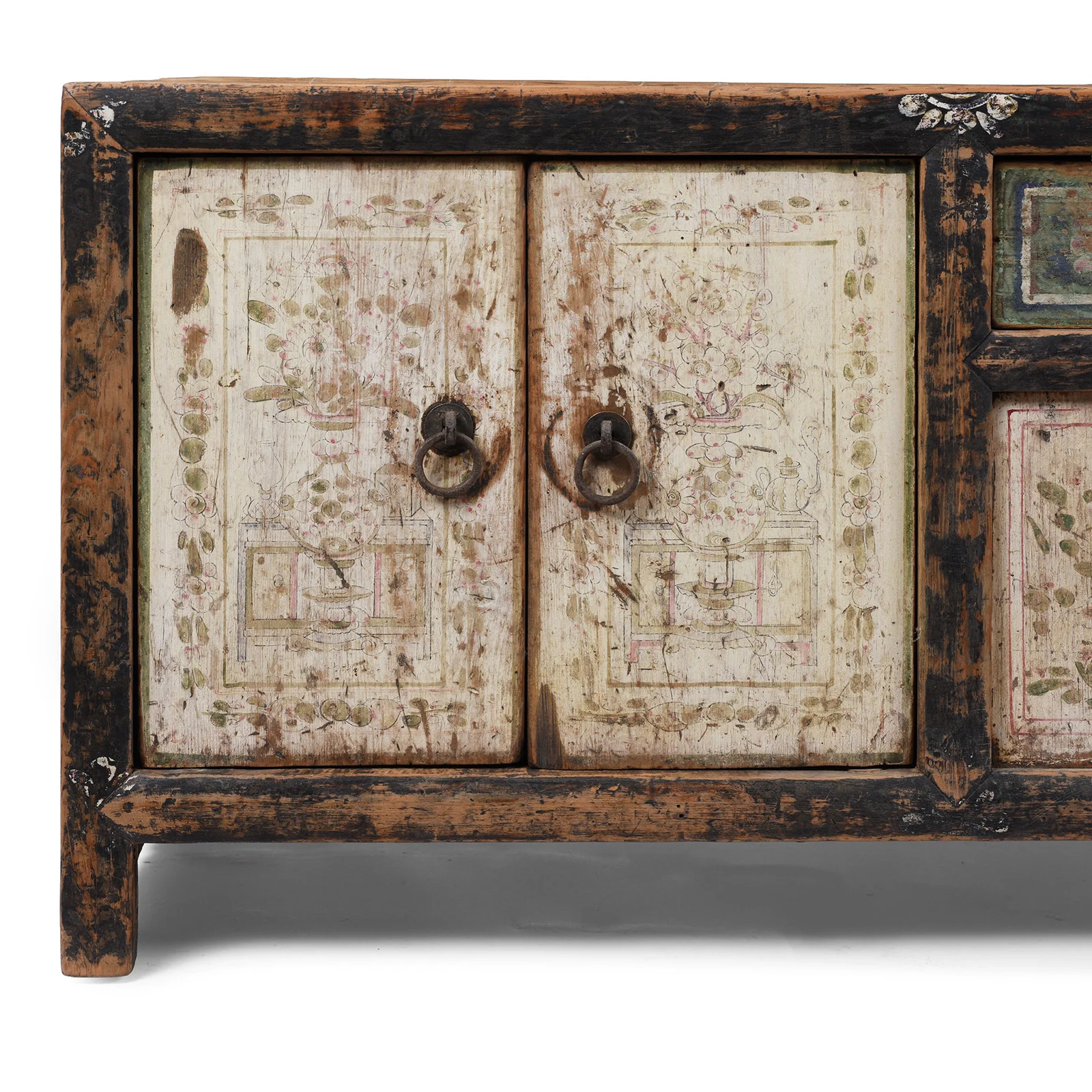 Painted Kang Cabinet From Mongolia - 19th Century - Image 2