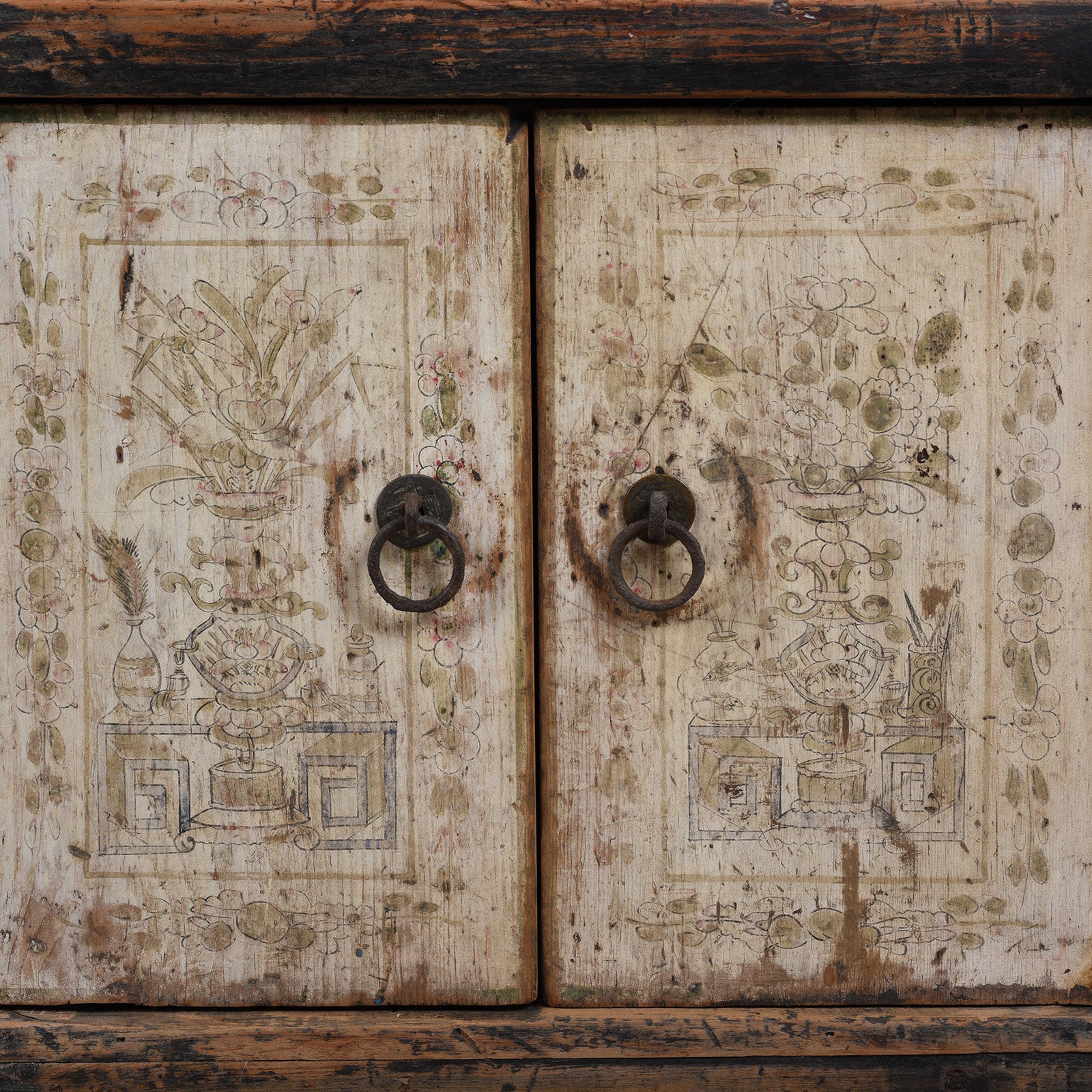 Painted Kang Cabinet From Mongolia - 19th Century - Image 4