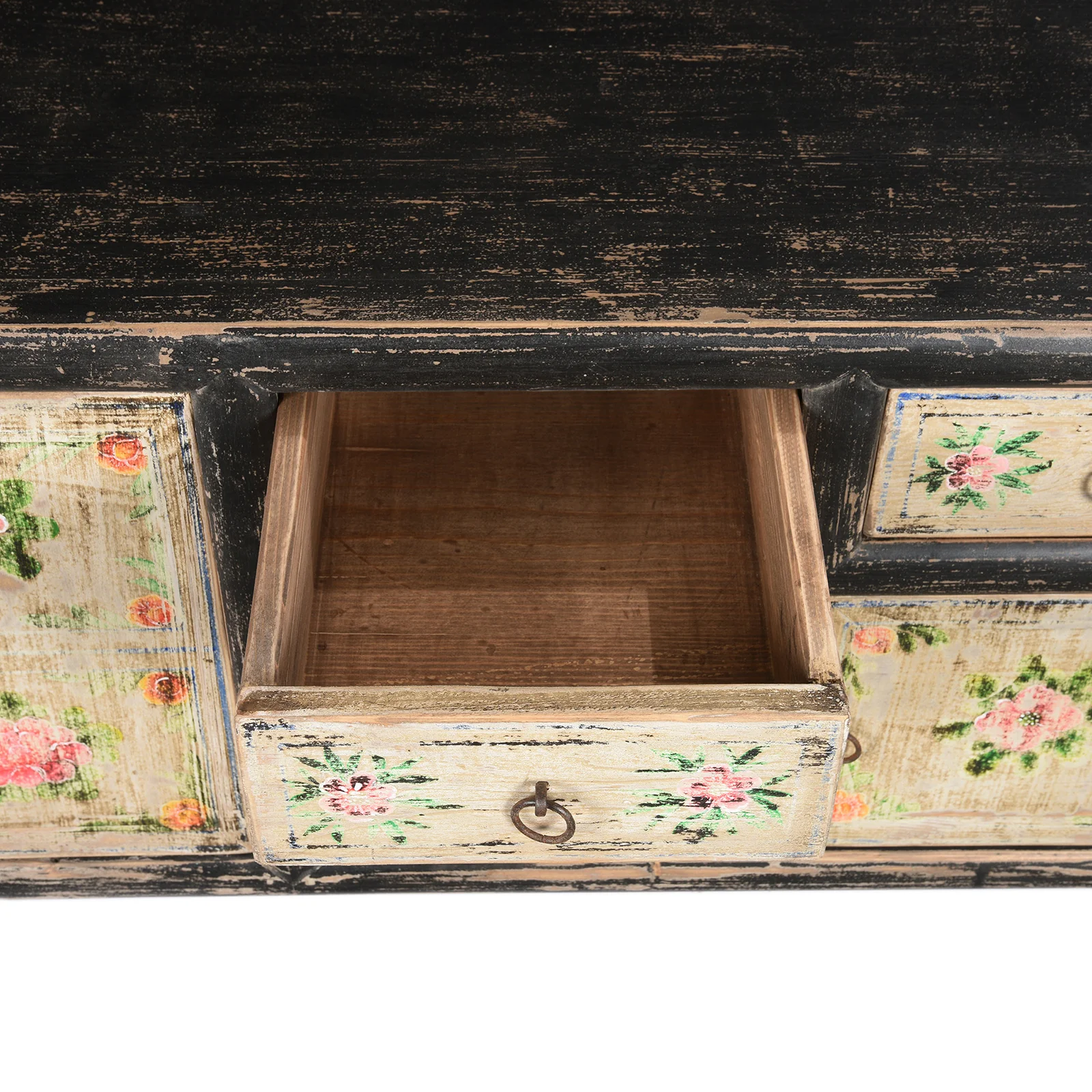 Painted 'Kang' Low Cabinet From Mongolia - Image 4