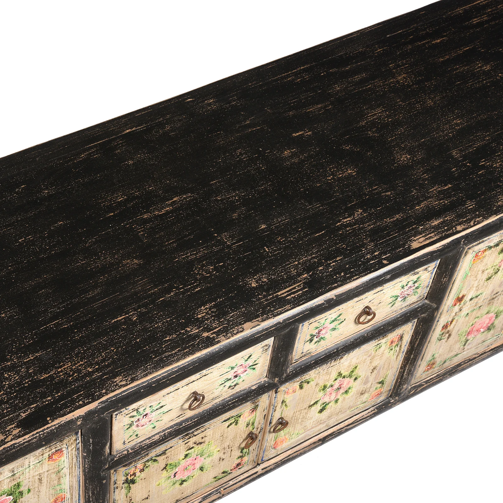 Painted 'Kang' Low Cabinet From Mongolia - Image 5