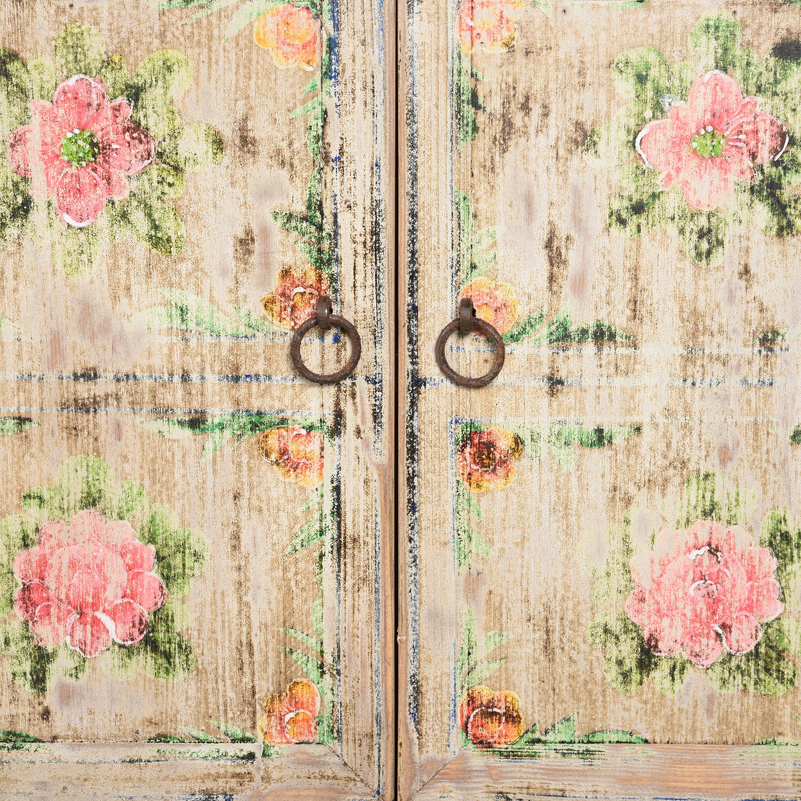 Painted 'Kang' Low Cabinet From Mongolia - Image 9