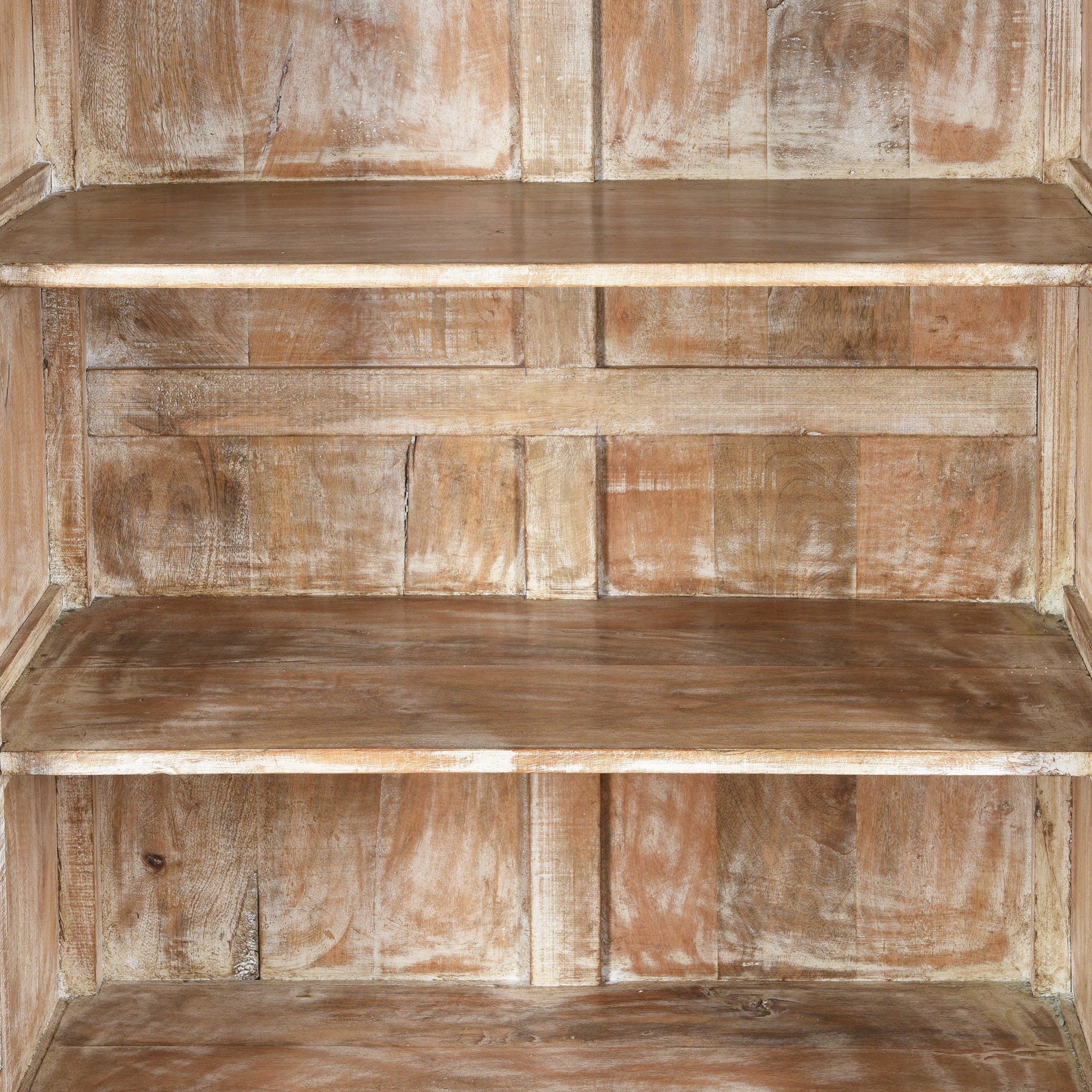 Painted Louvre Cabinet Made From Reclaimed Teak - Image 5