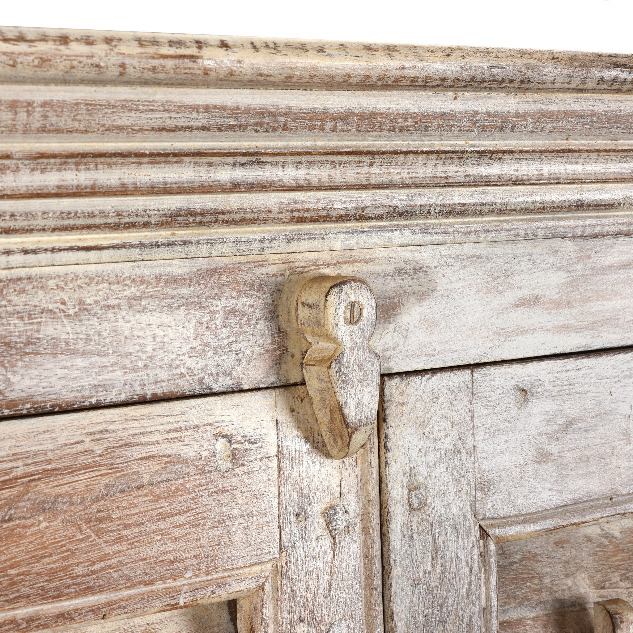 Painted Louvre Cabinet Made From Reclaimed Teak - Image 7