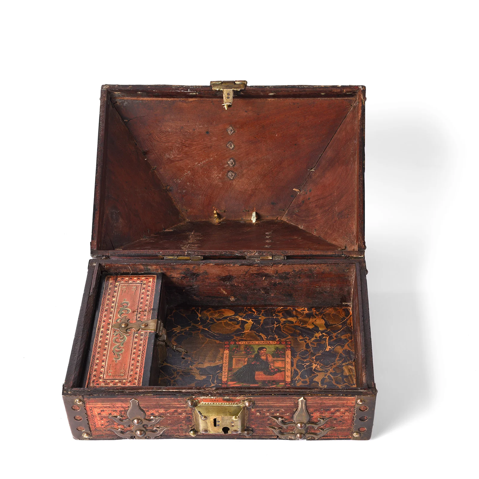 Painted Malabar Betel Nut Box From Kerala - Ca 1920 - Image 3