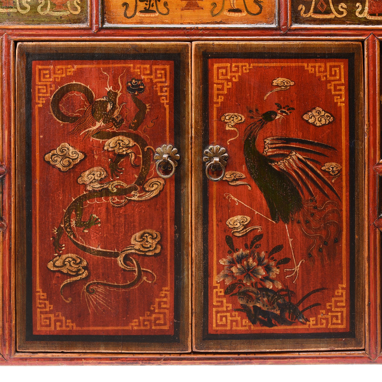 Painted Mongolian Cabinet - 18thC - Image 7