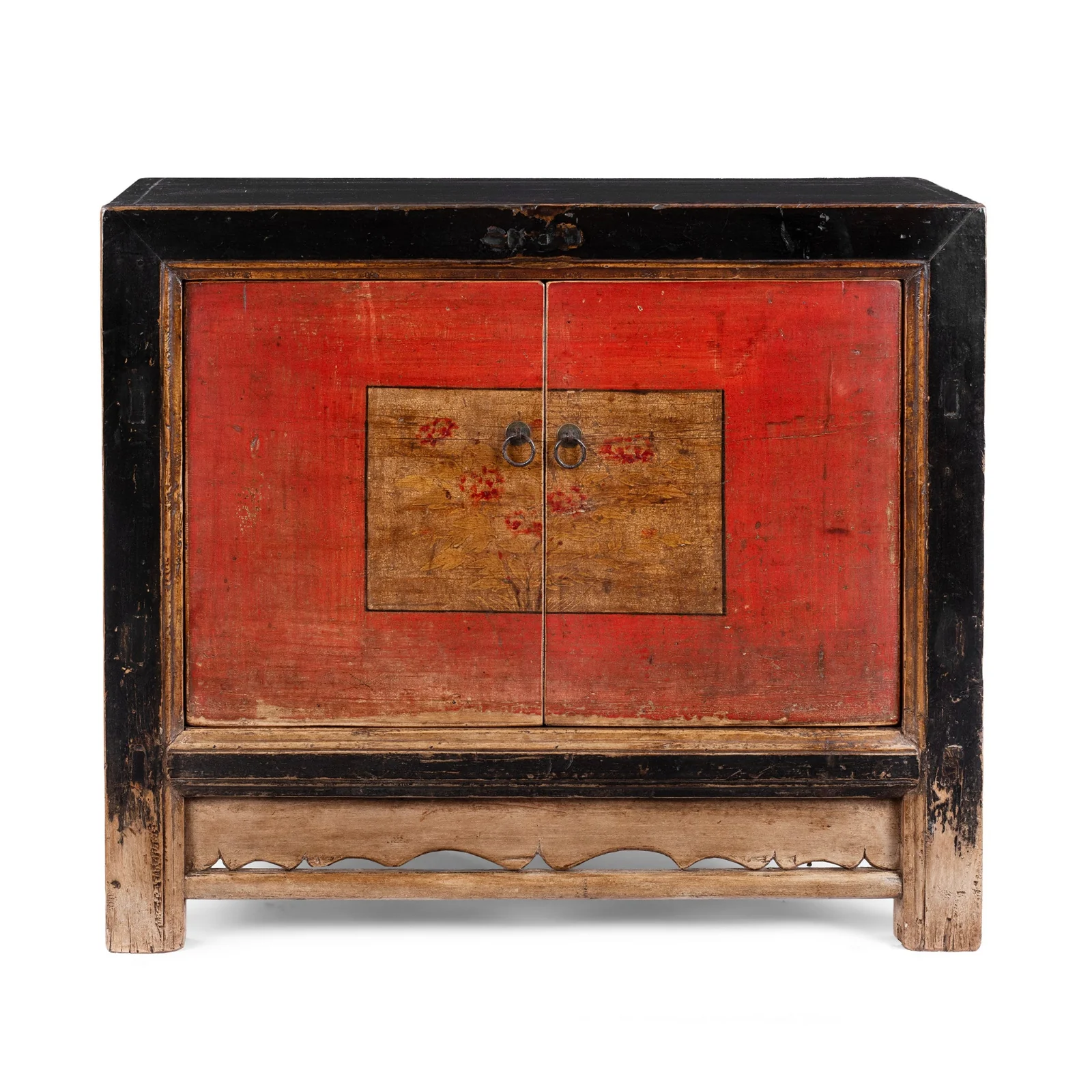 Painted Mongolian Grain Store Sideboard - 19th Century