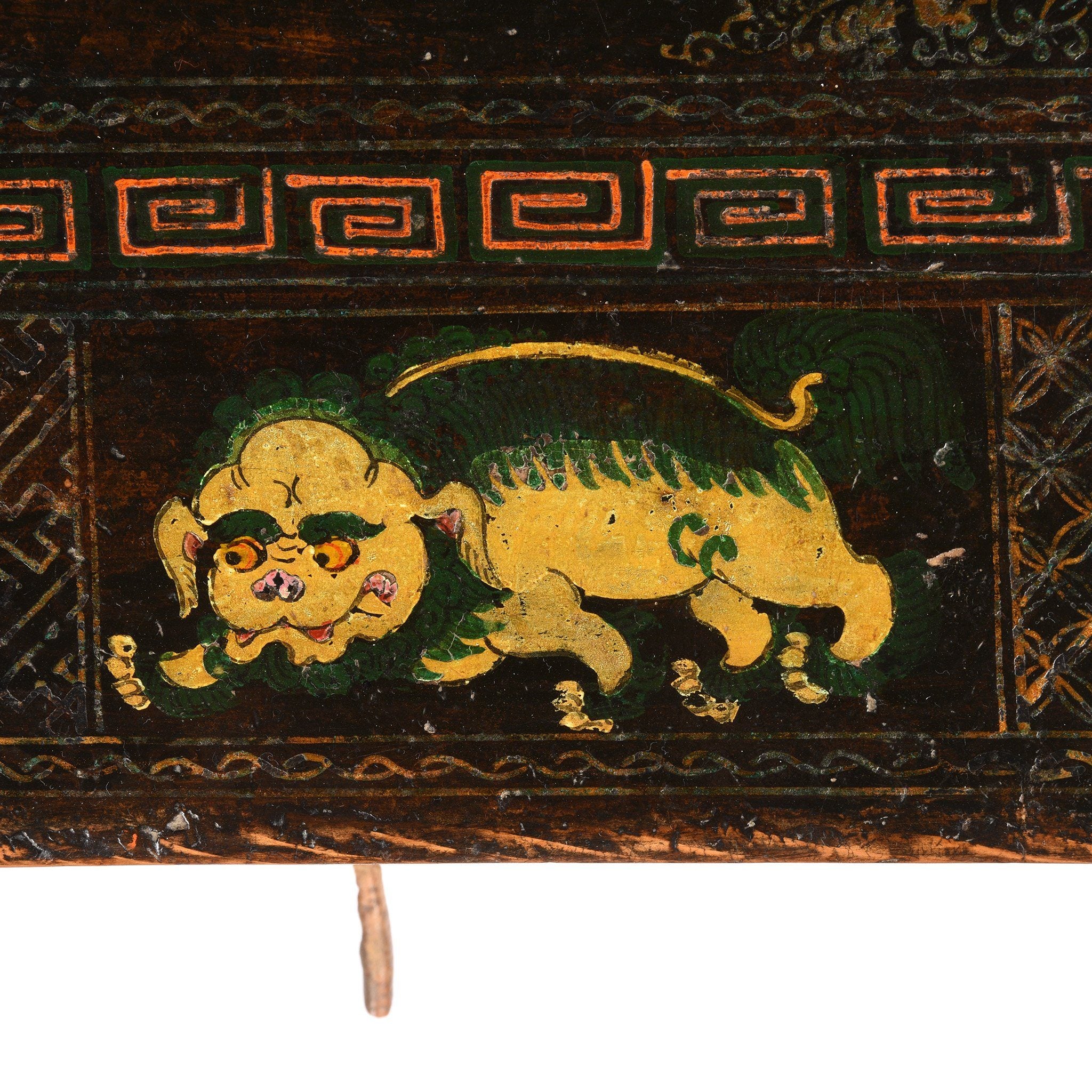 Painted Mongolian Prayer Table - 19thC - Image 10