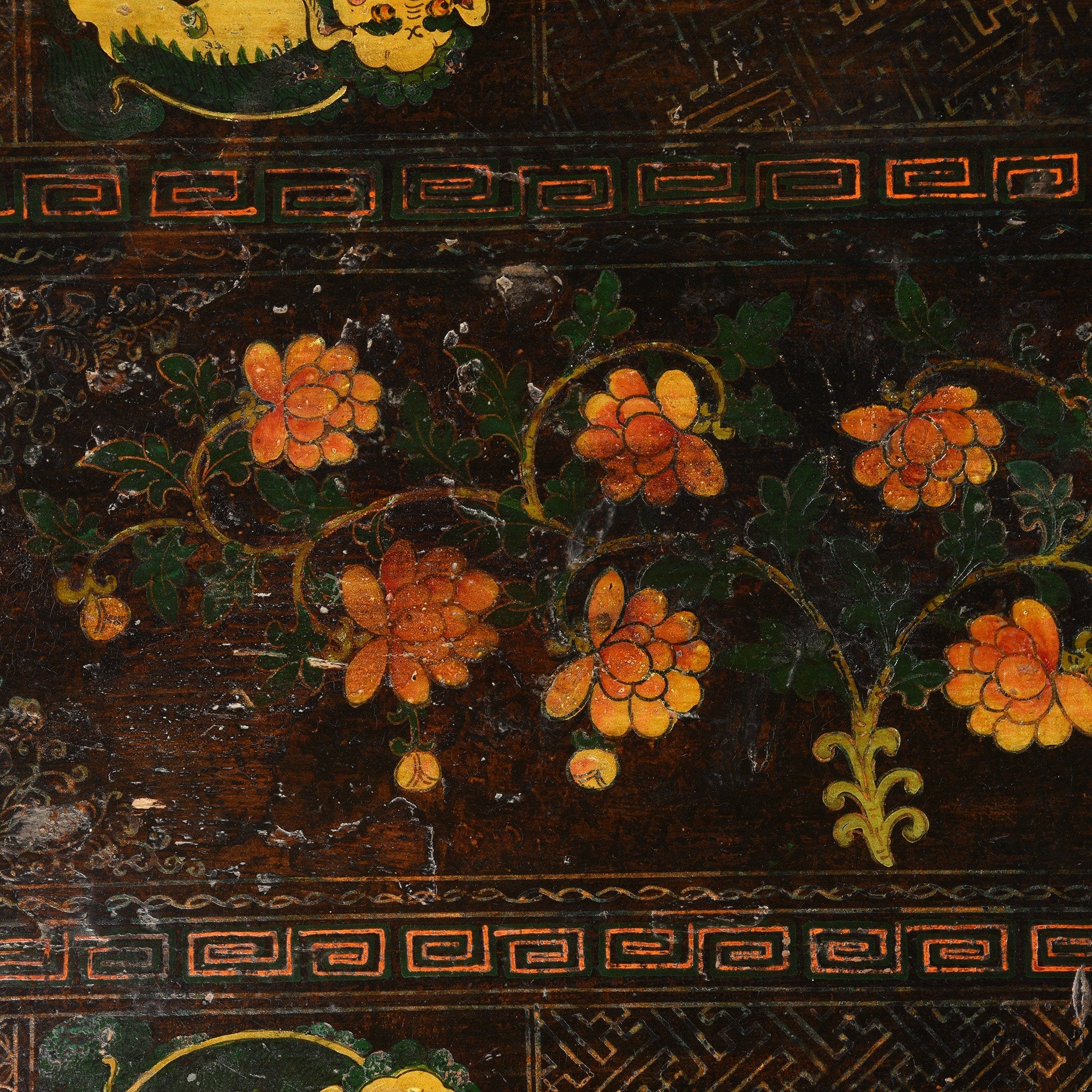 Painted Mongolian Prayer Table - 19thC - Image 11