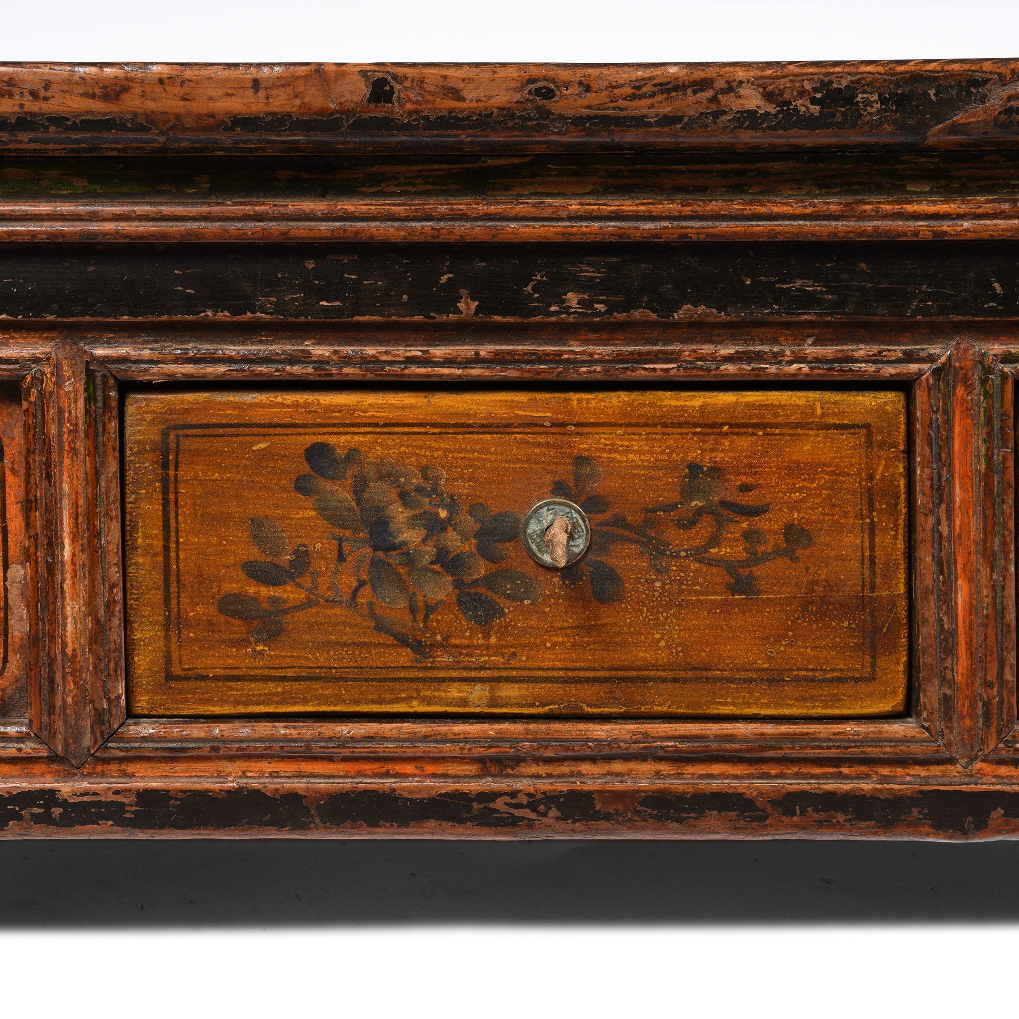 Painted Mongolian Prayer Table - 19thC - Image 6