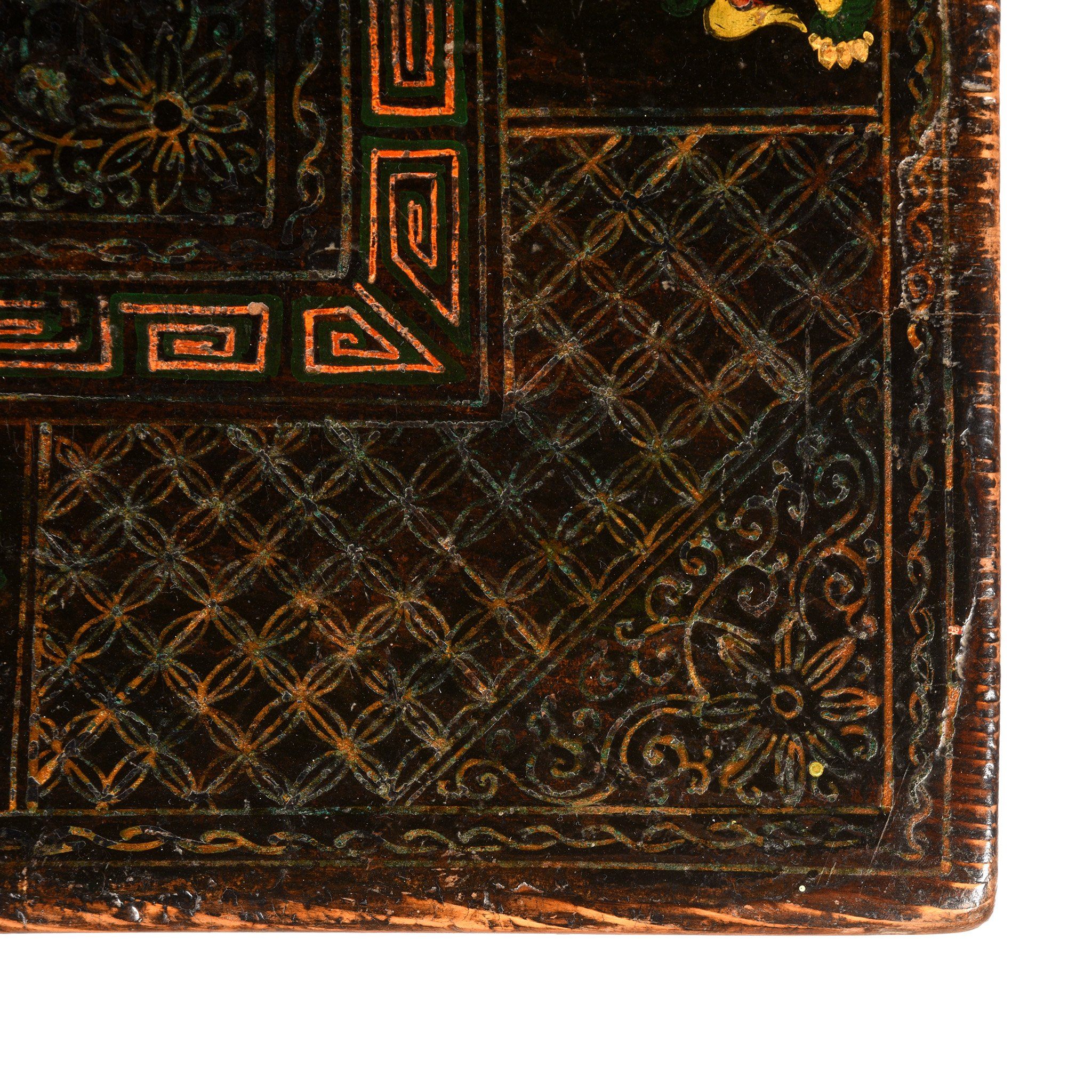 Painted Mongolian Prayer Table - 19thC - Image 8