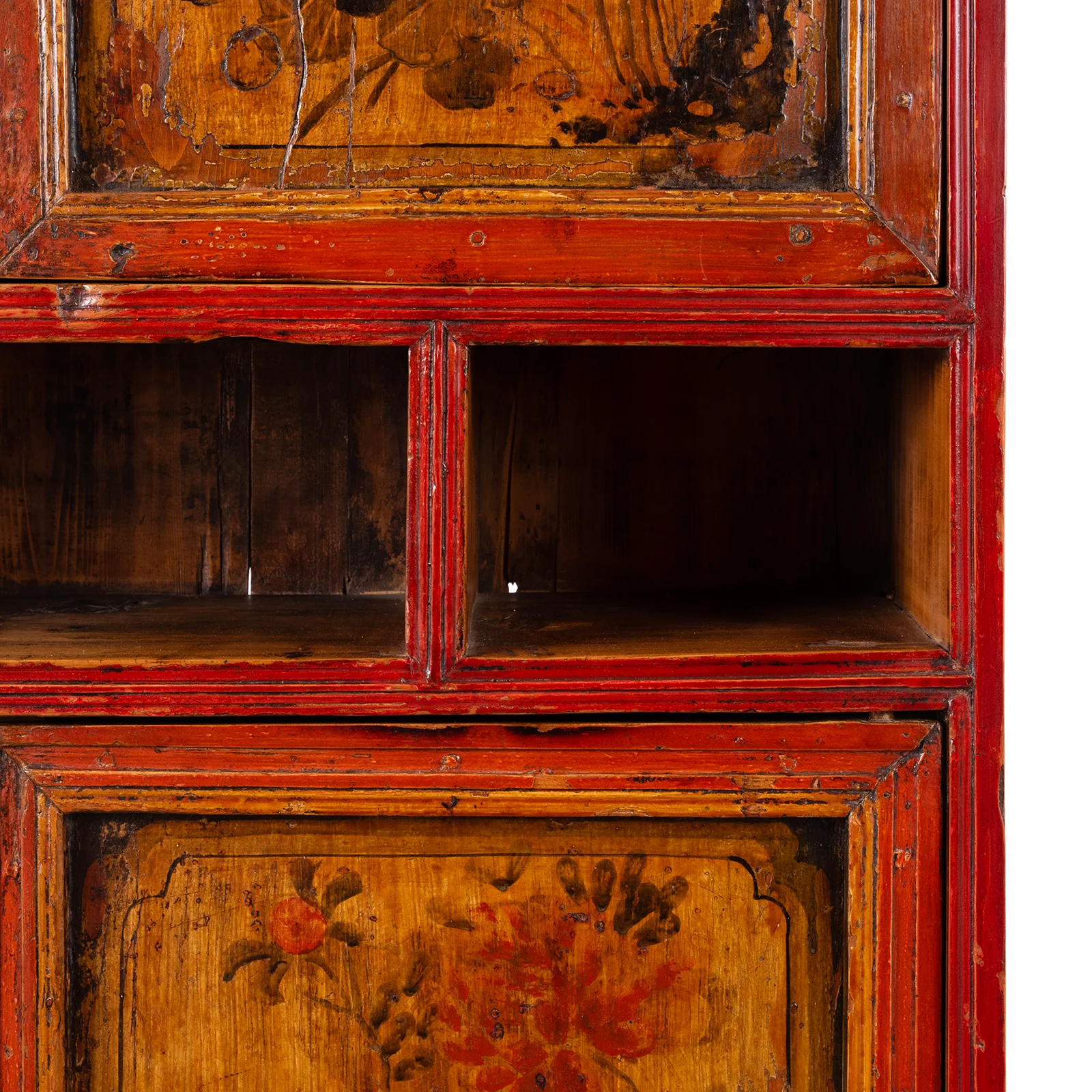 Painted Mongolian Storage Cabinet - Late 19th Century - Image 11