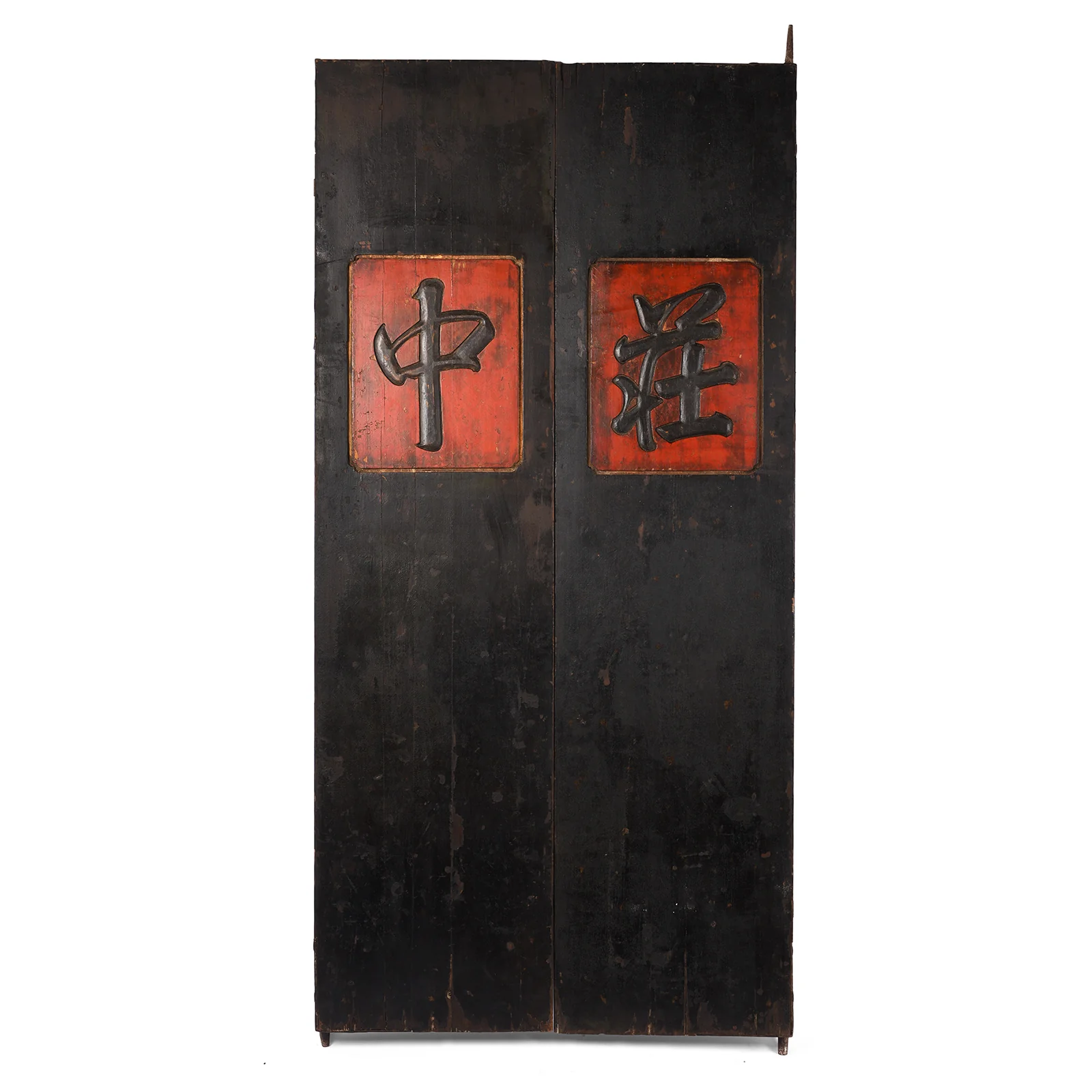 Painted Chinese Bank Doors From Shanxi - 19th Century - Image 2