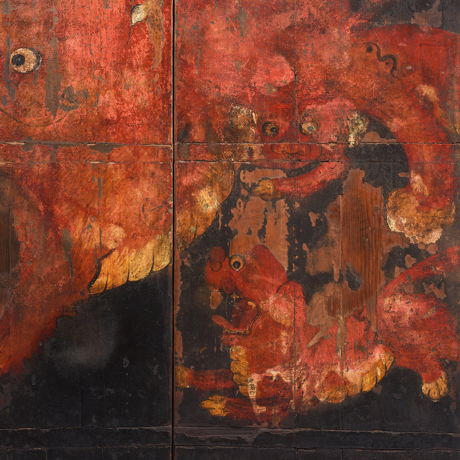 Painted Chinese Bank Doors From Shanxi - 19th Century - Image 7
