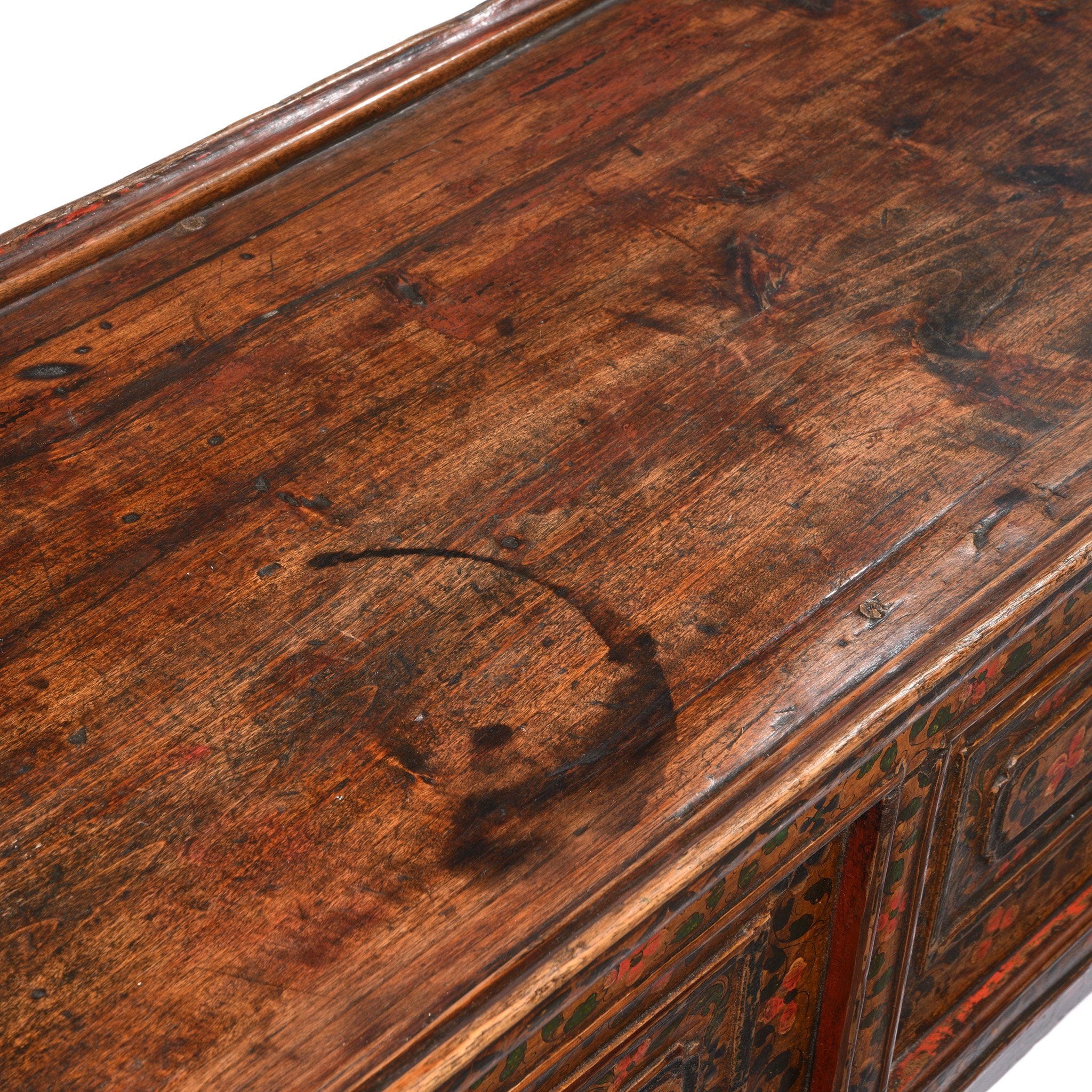 Painted Choksar Prayer Table from Tibet - 19thC - Image 5