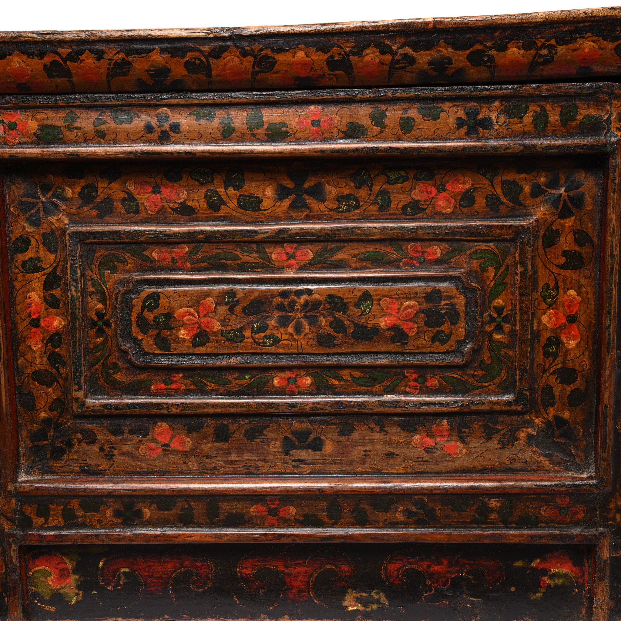 Painted Choksar Prayer Table from Tibet - 19thC - Image 6
