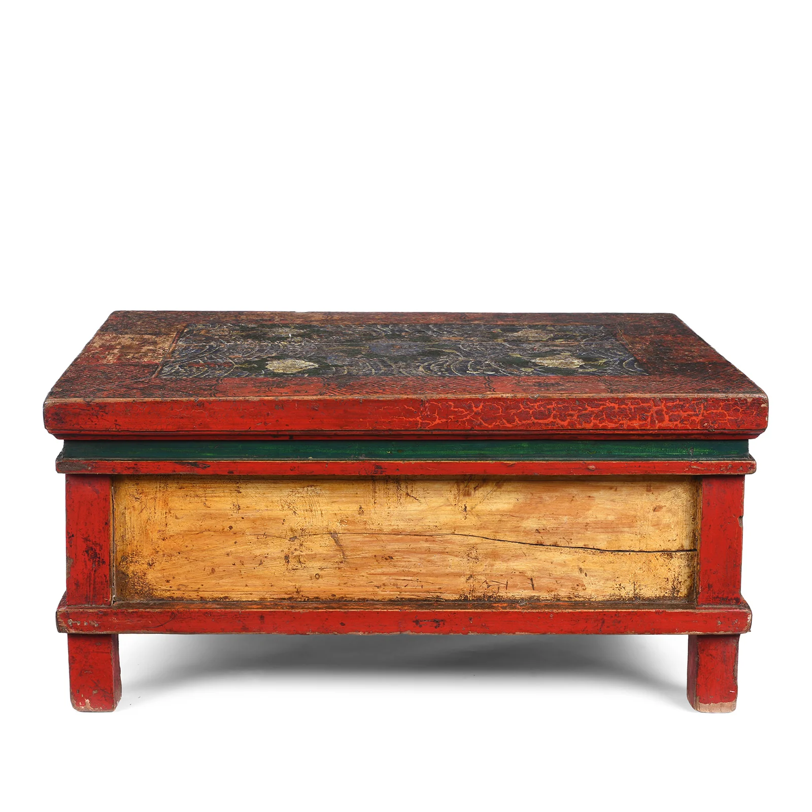 Painted Prayer Table from Mongolia - 19th Century - Image 8