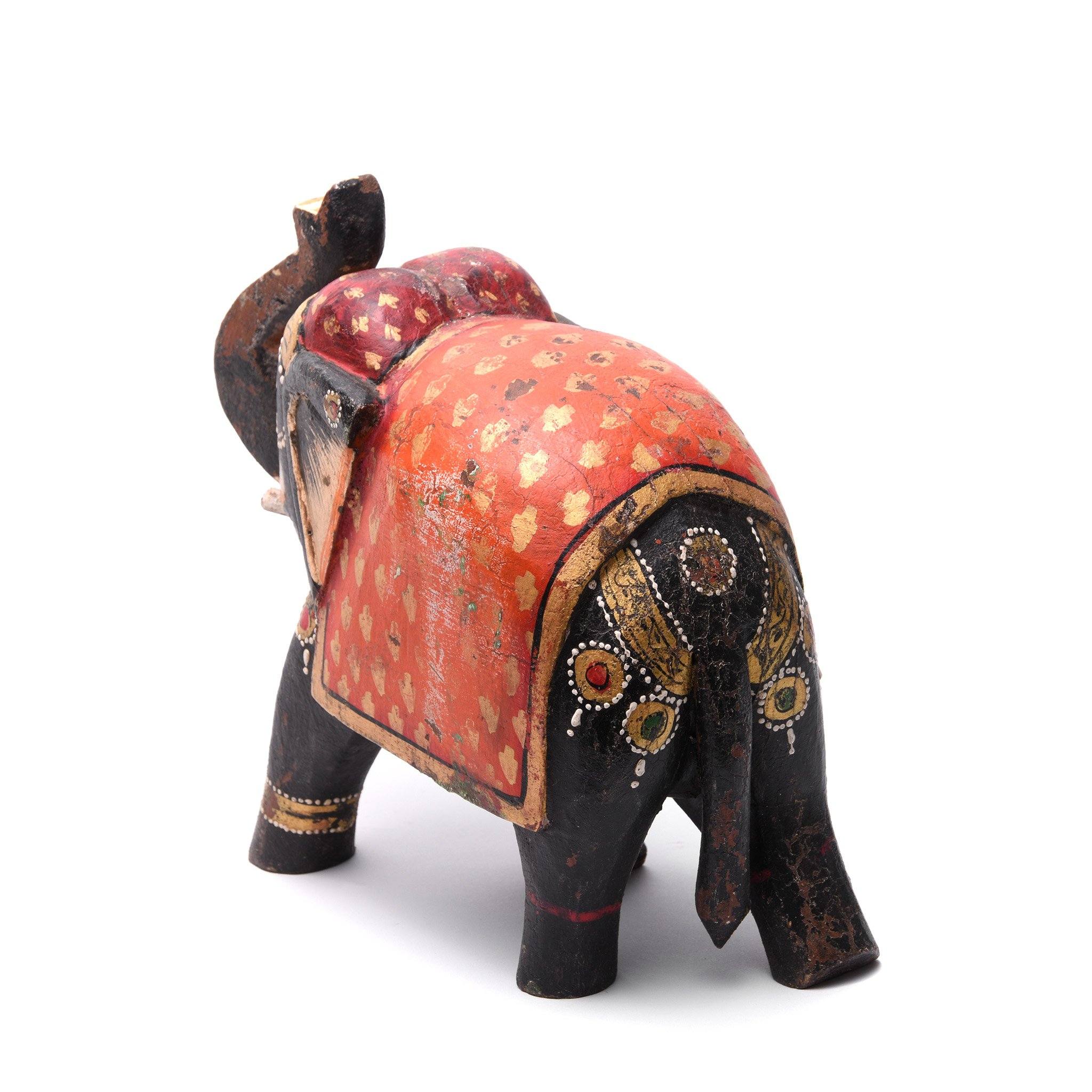 Painted Indian Elephant Figurine From Rajasthan - Image 8