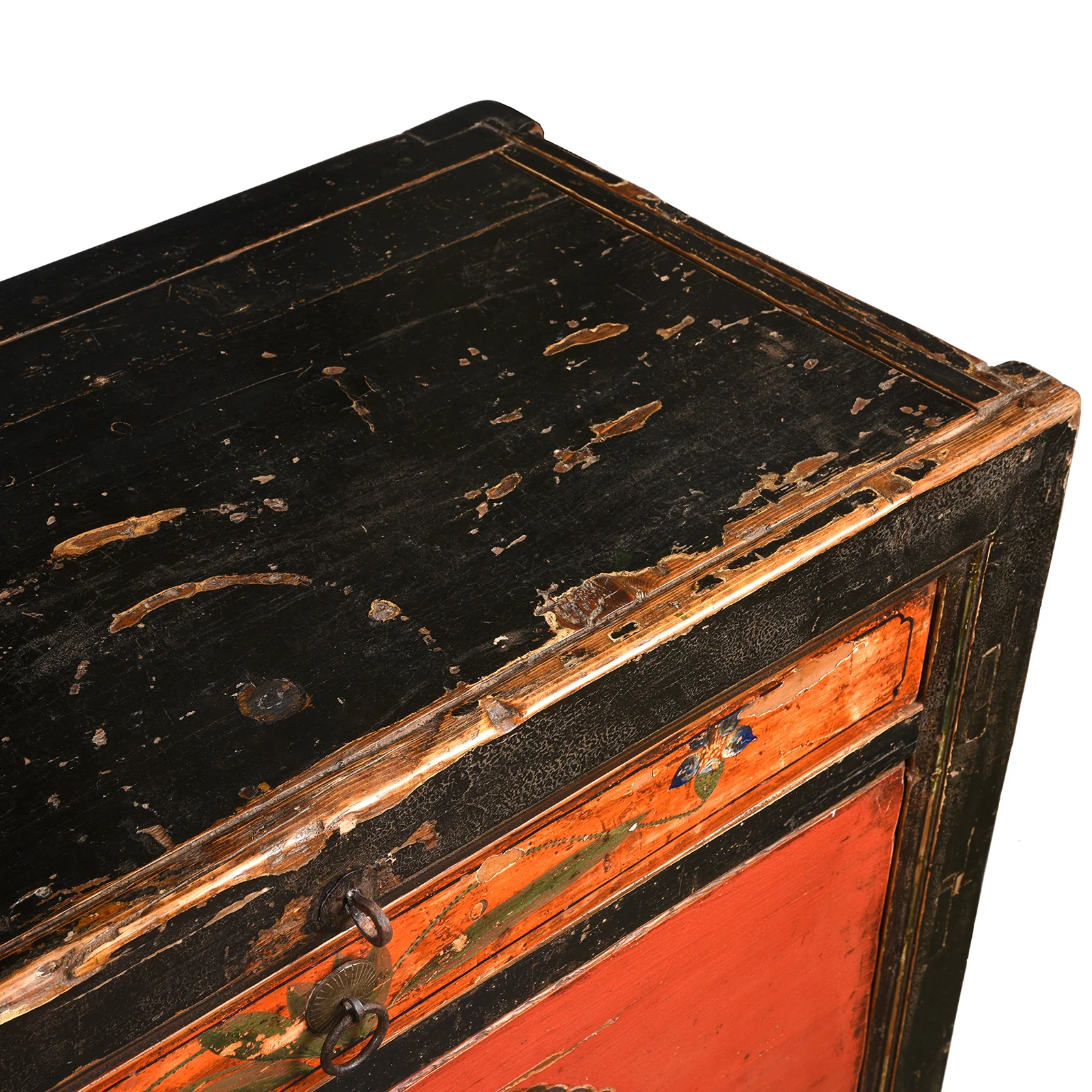 Painted Red & Black Gansu Sideboard - 19th Century - Image 10