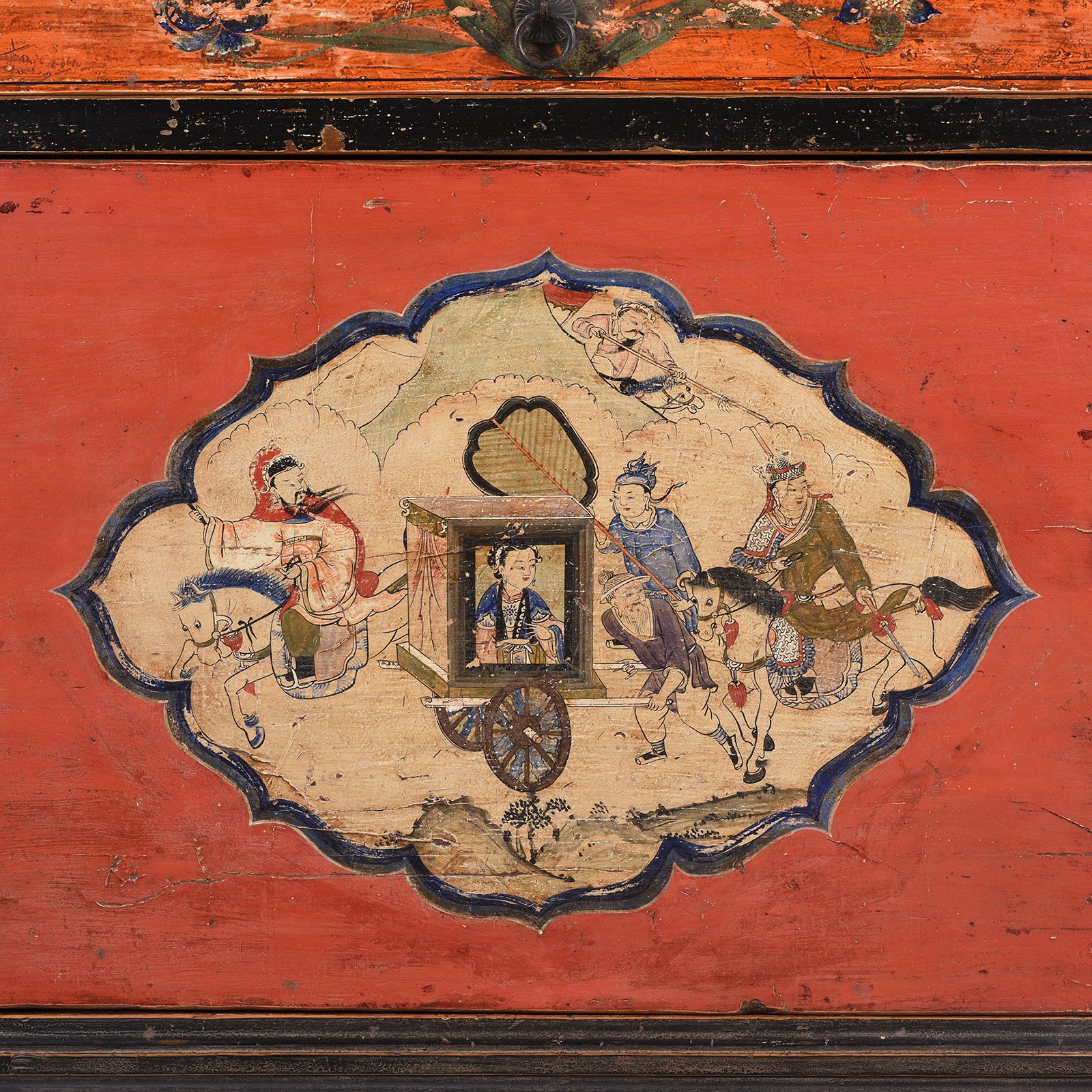 Painted Red & Black Gansu Sideboard - 19th Century - Image 2