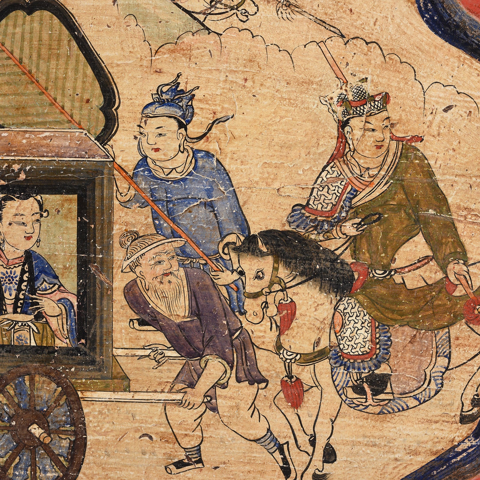 Painted Red & Black Gansu Sideboard - 19th Century - Image 8