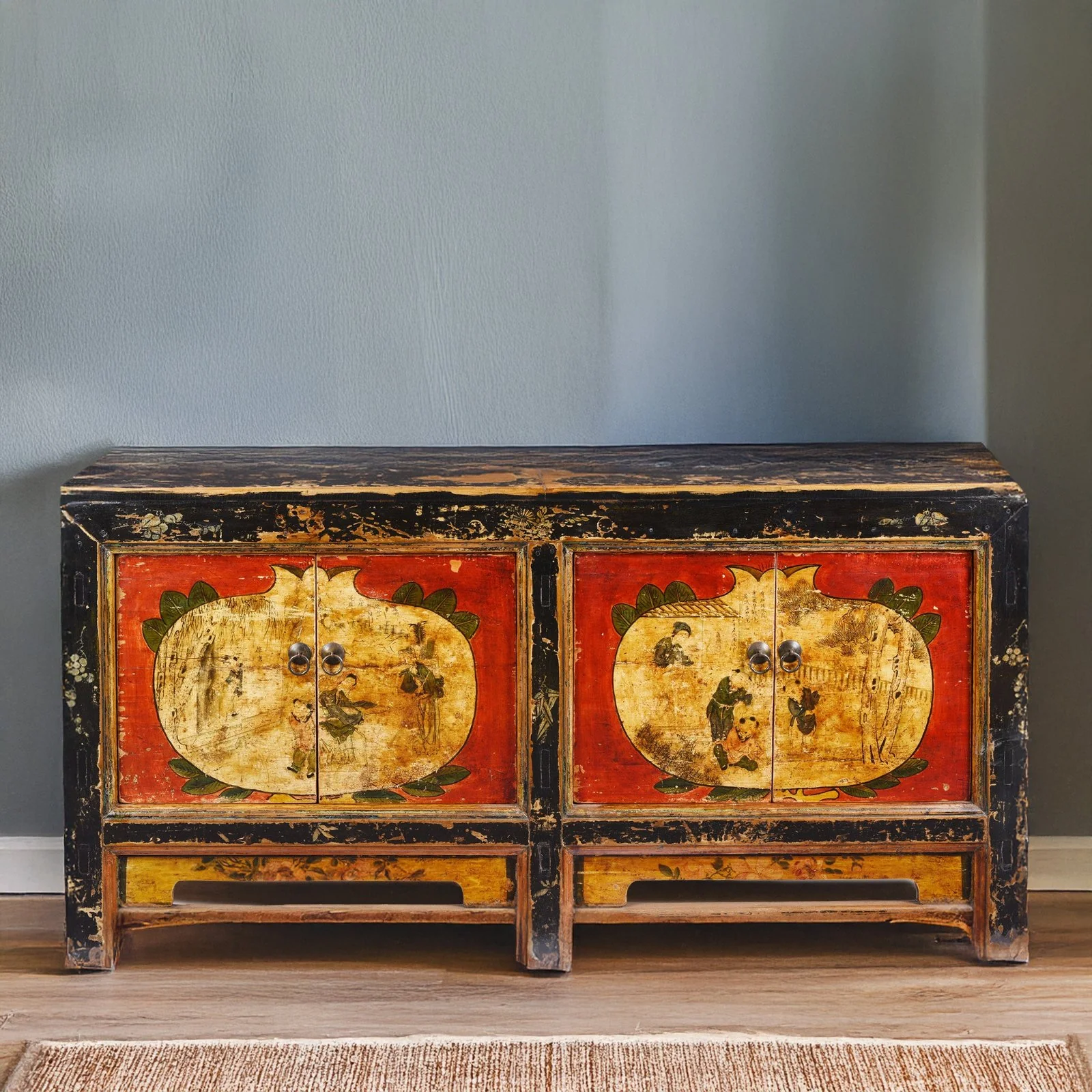 Painted Mongolian Sideboard - 19th Century - Image 2