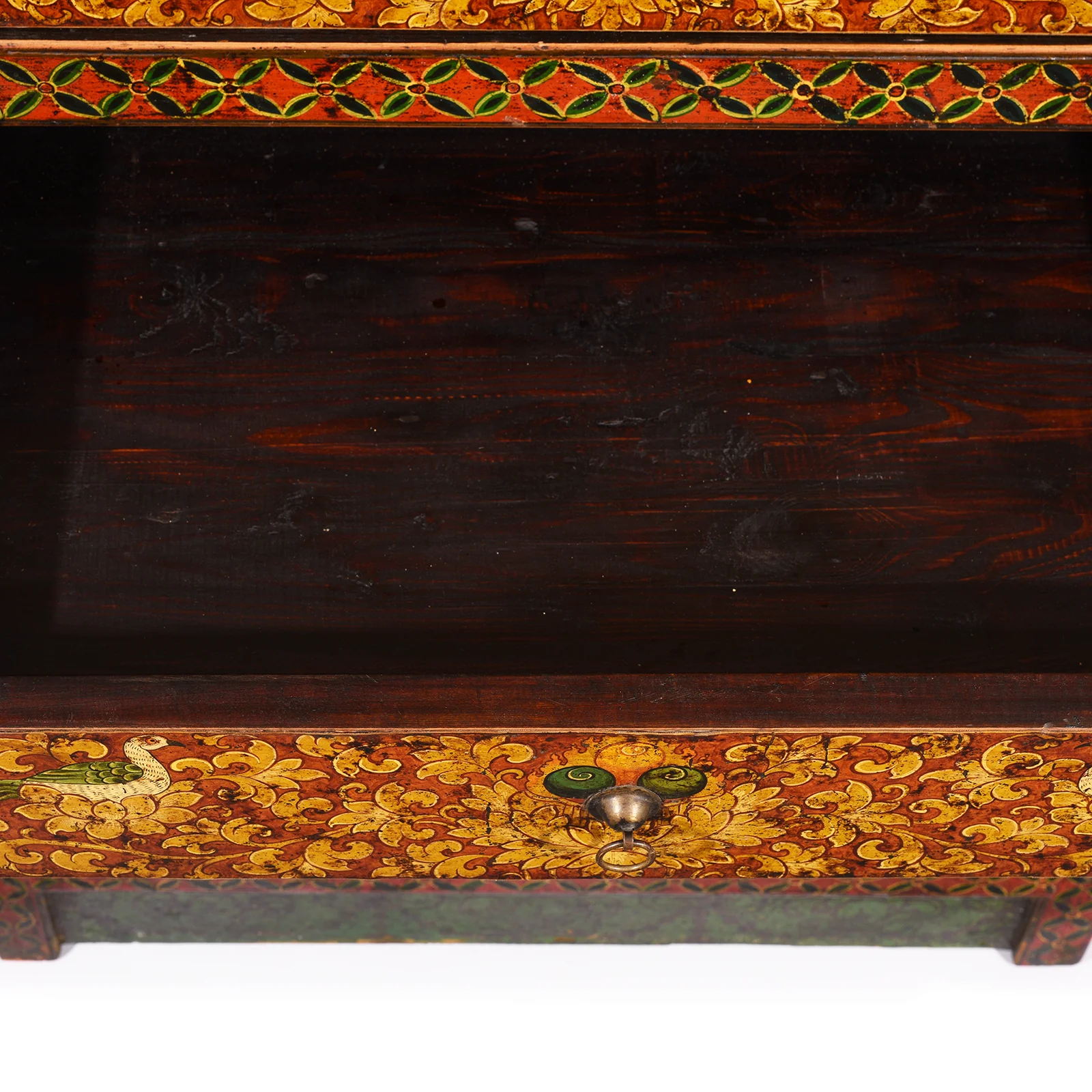 Painted Reproduction Tall Tibetan Cabinet - Image 10