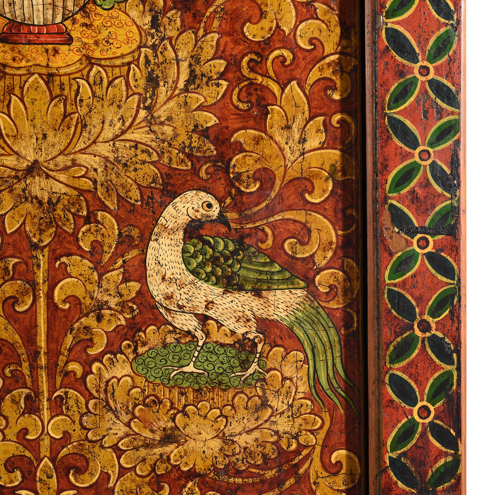 Painted Reproduction Tall Tibetan Cabinet - Image 8