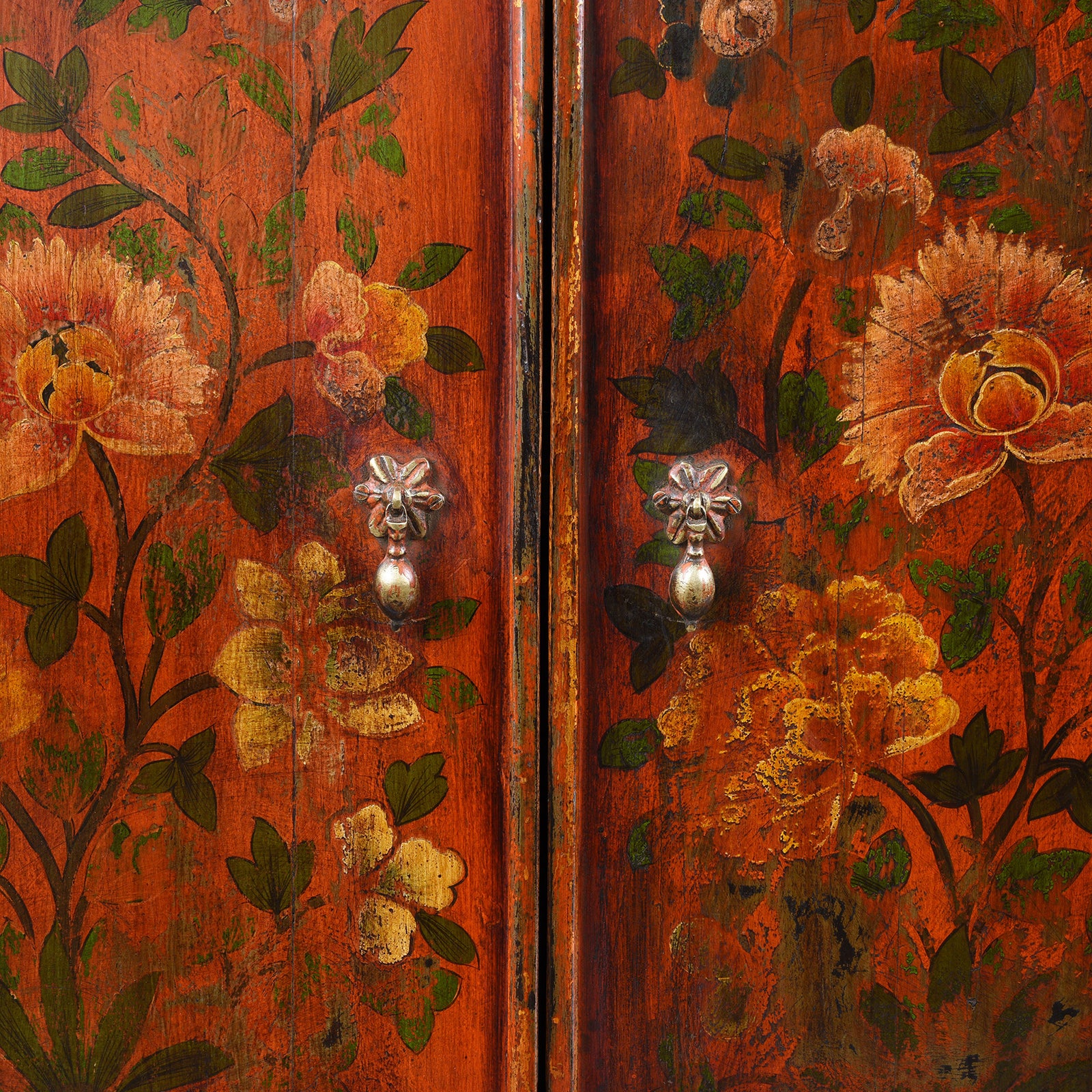 Reproduction Painted Tibetan Cabinet - Image 6