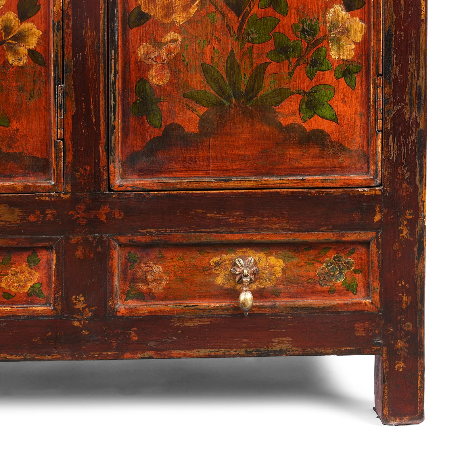 Reproduction Painted Tibetan Cabinet - Image 8