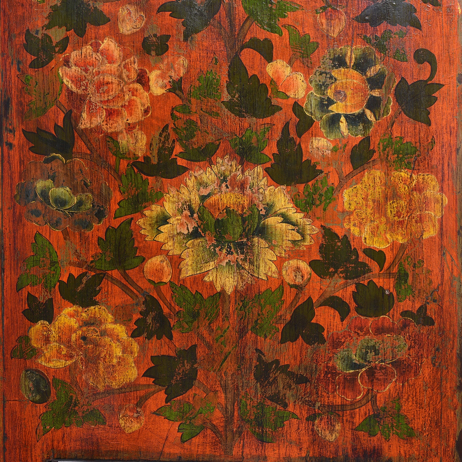 Reproduction Painted Tibetan Cabinet - Image 9