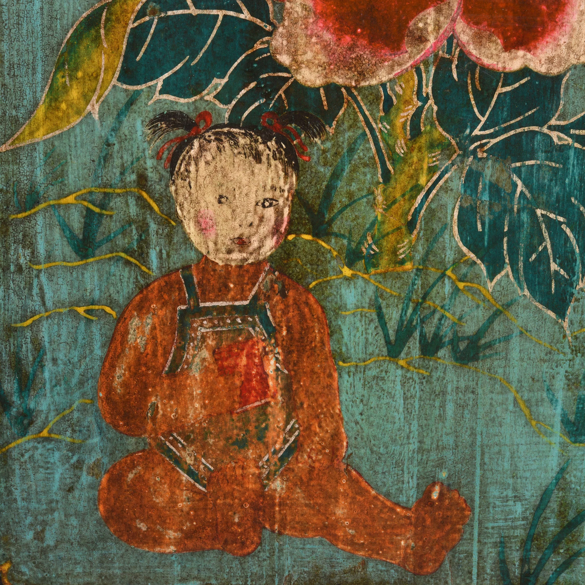 Painted Sideboard From Mongolia - Ca 1930's - Image 10