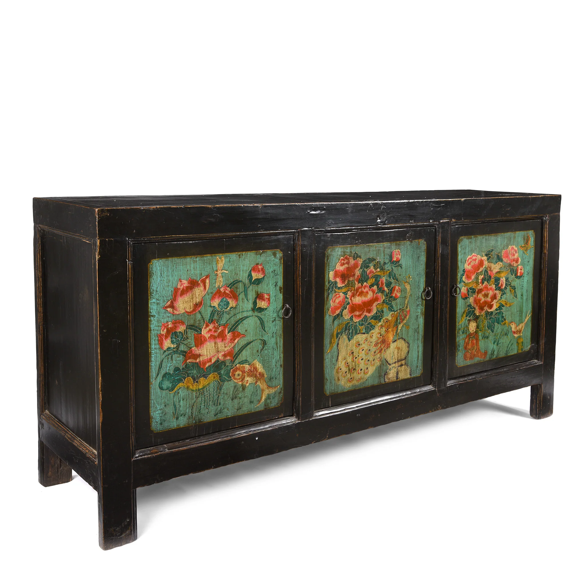 Painted Sideboard From Mongolia - Ca 1930's - Image 3